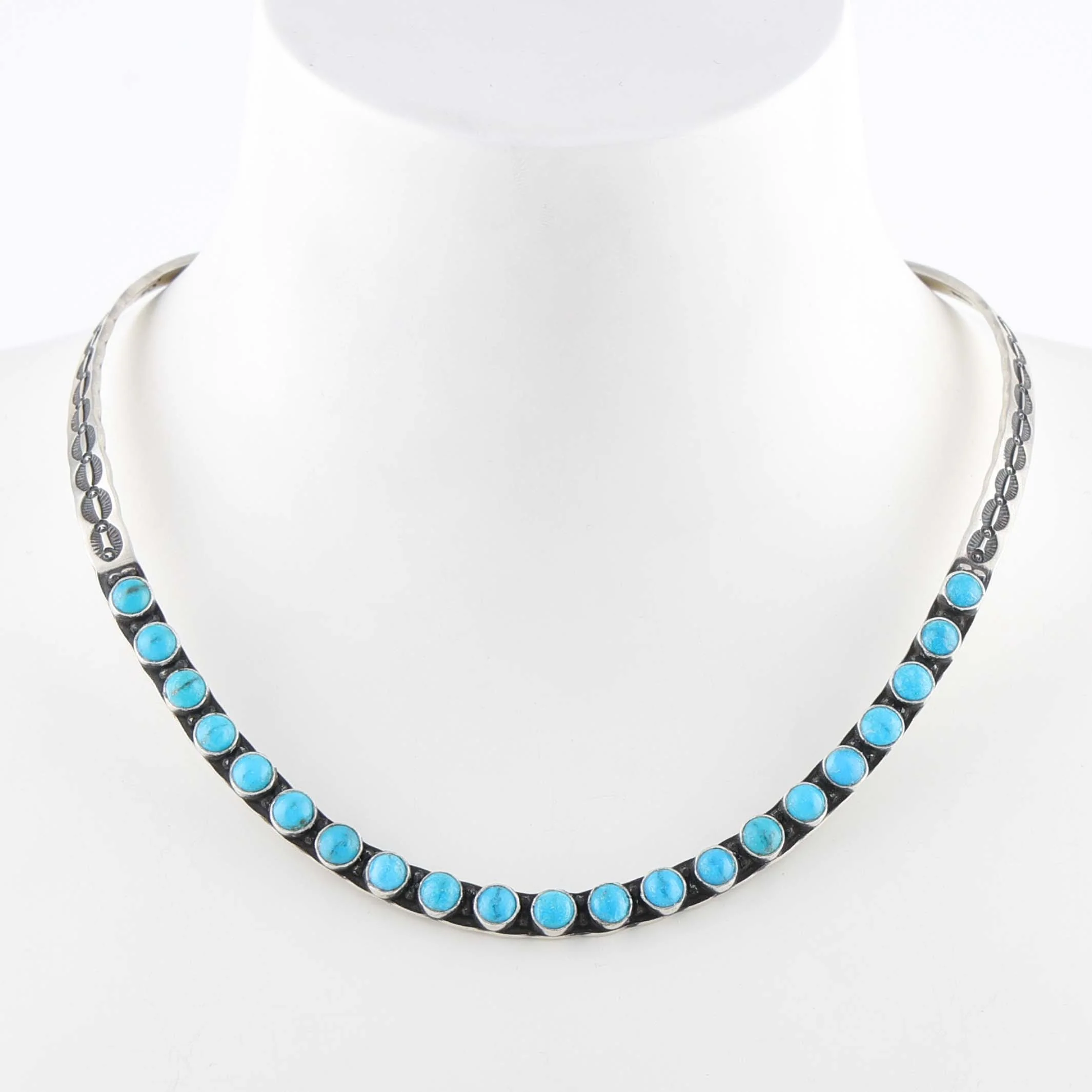 Kingman Turquoise Collar Necklace