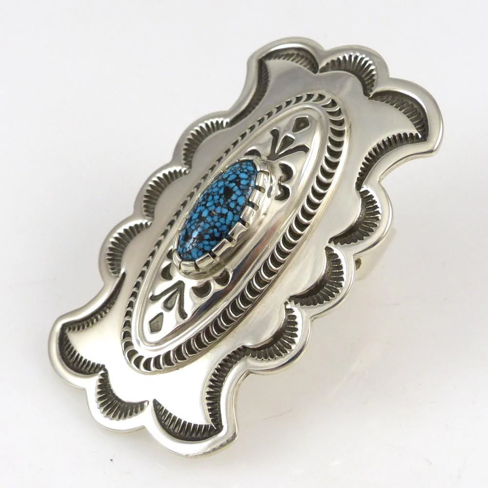 Kingman Turquoise Concho Ring - Image 3