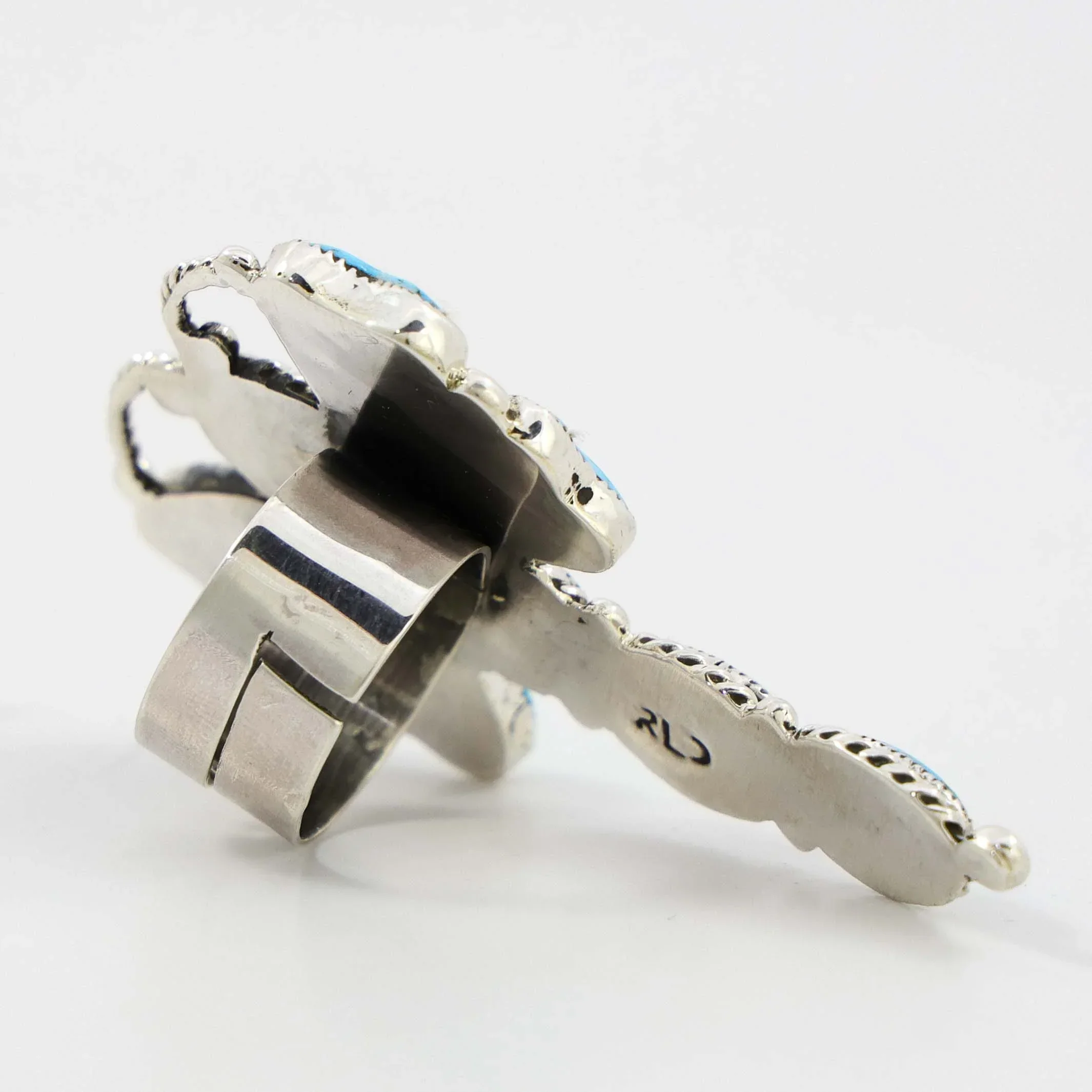Kingman Turquoise Dragonfly Ring - Image 3