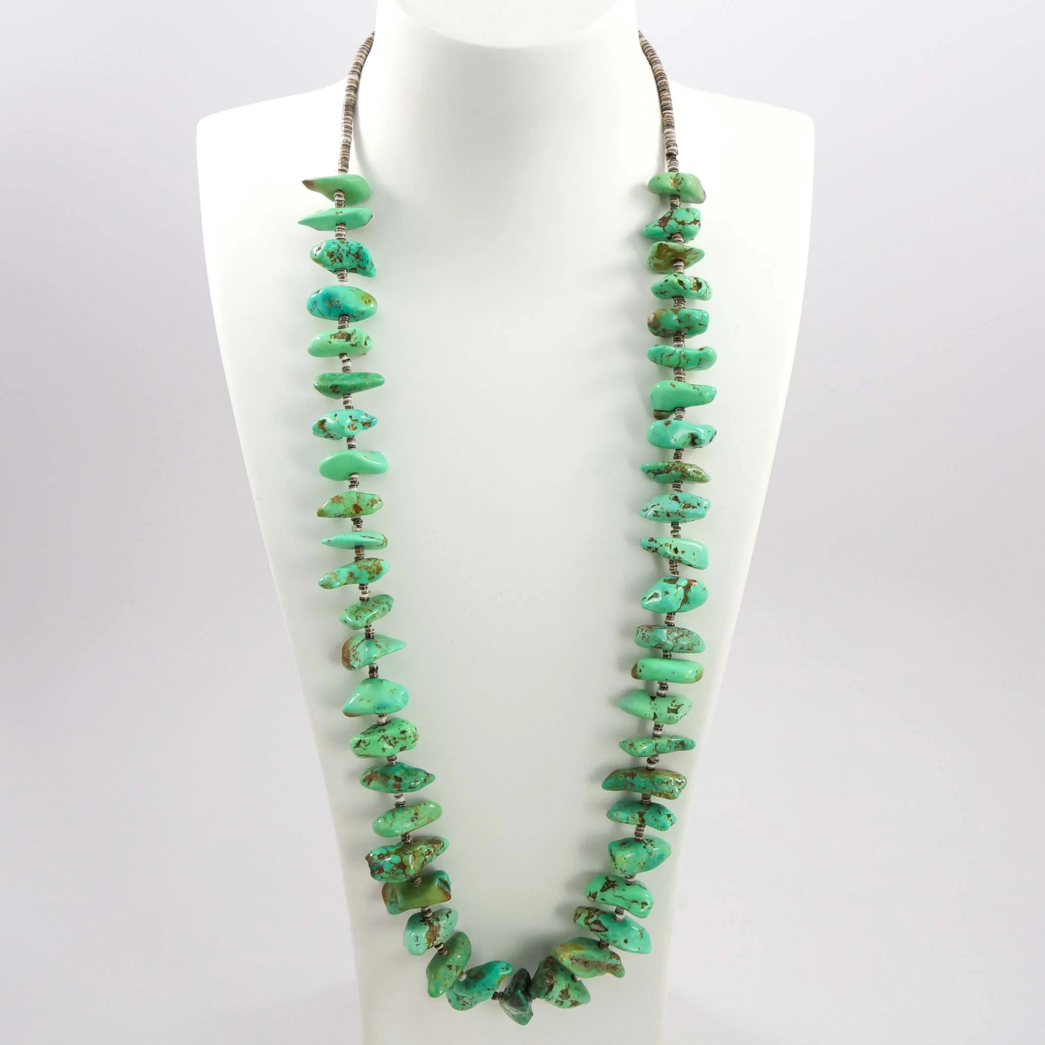 Kingman Turquoise Nugget Necklace
