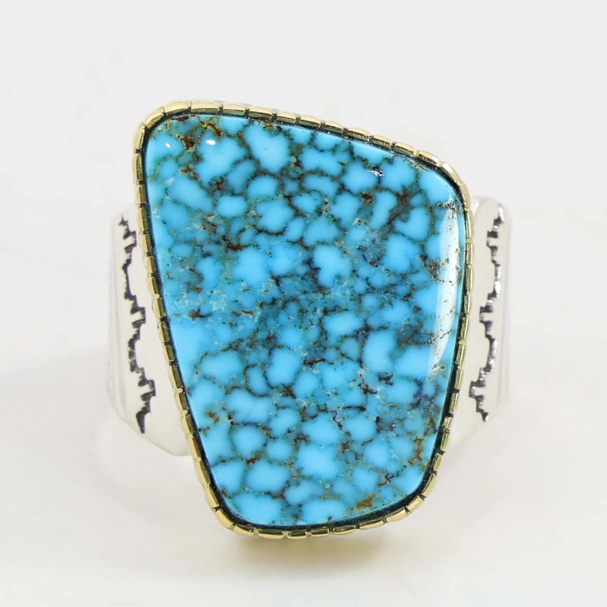 Kingman Turquoise Gold Ring
