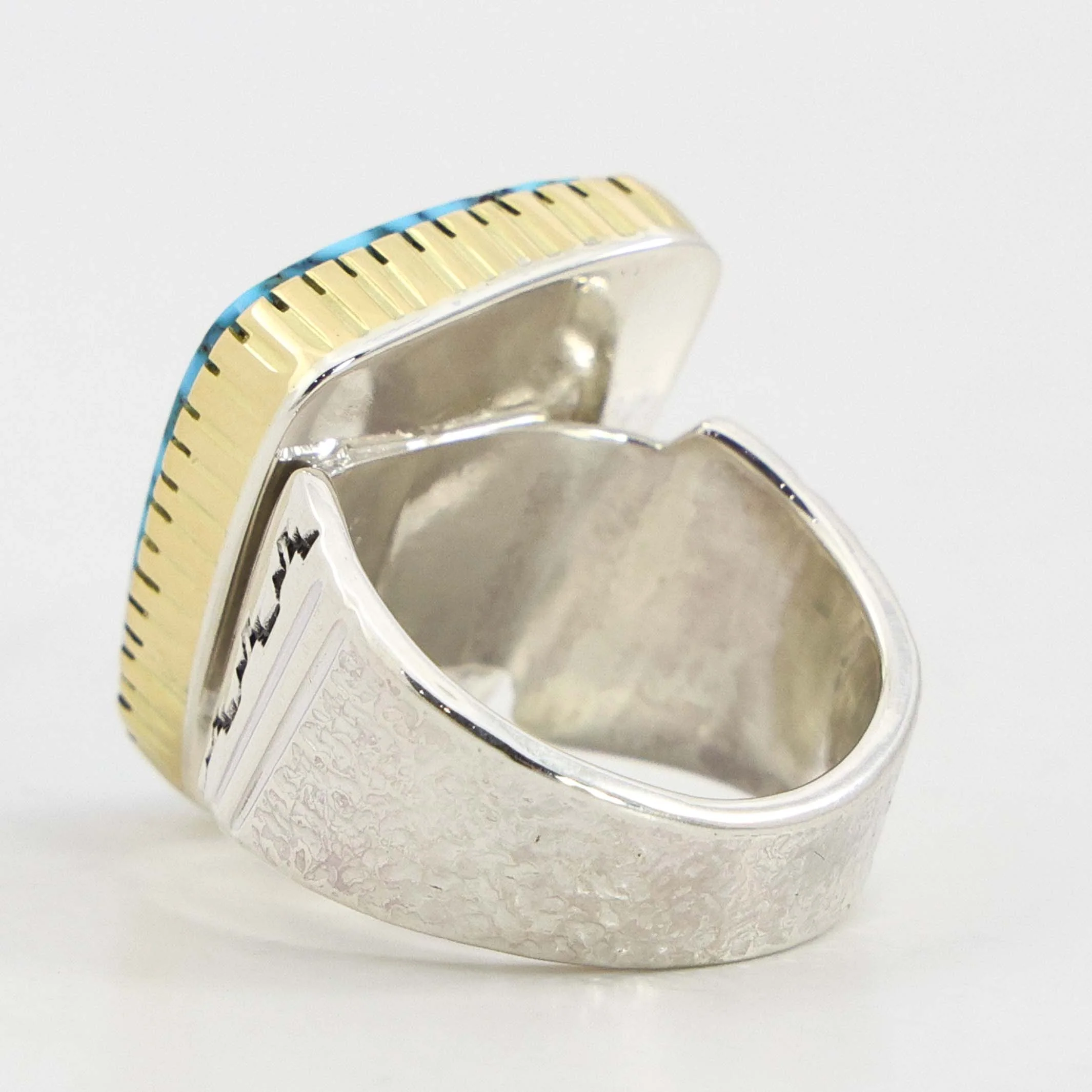 Kingman Turquoise Gold Ring - Image 4