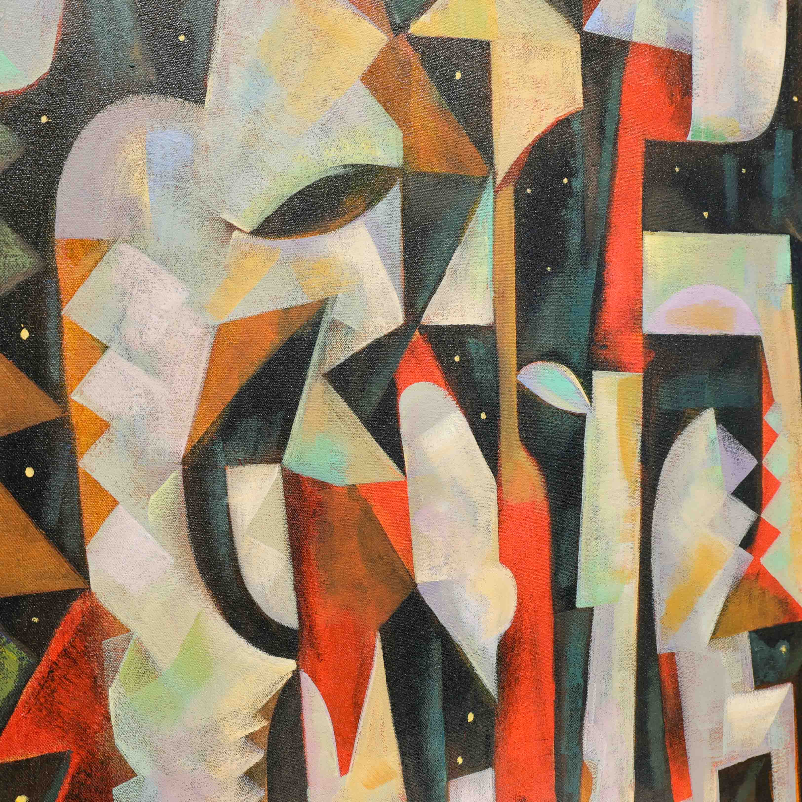 “Kneeling Figures” Painting - Image 3