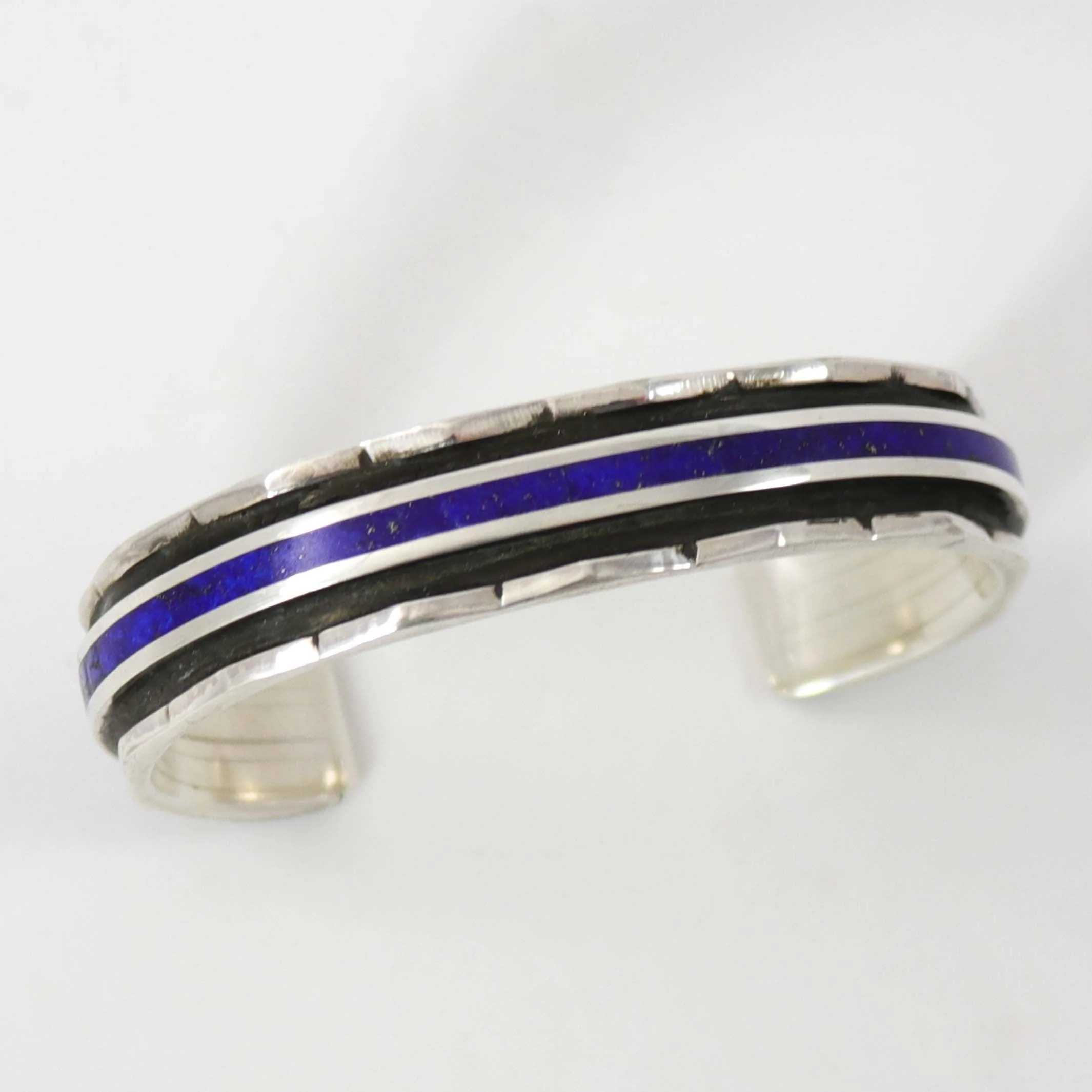 Lapis Inlay Cuff