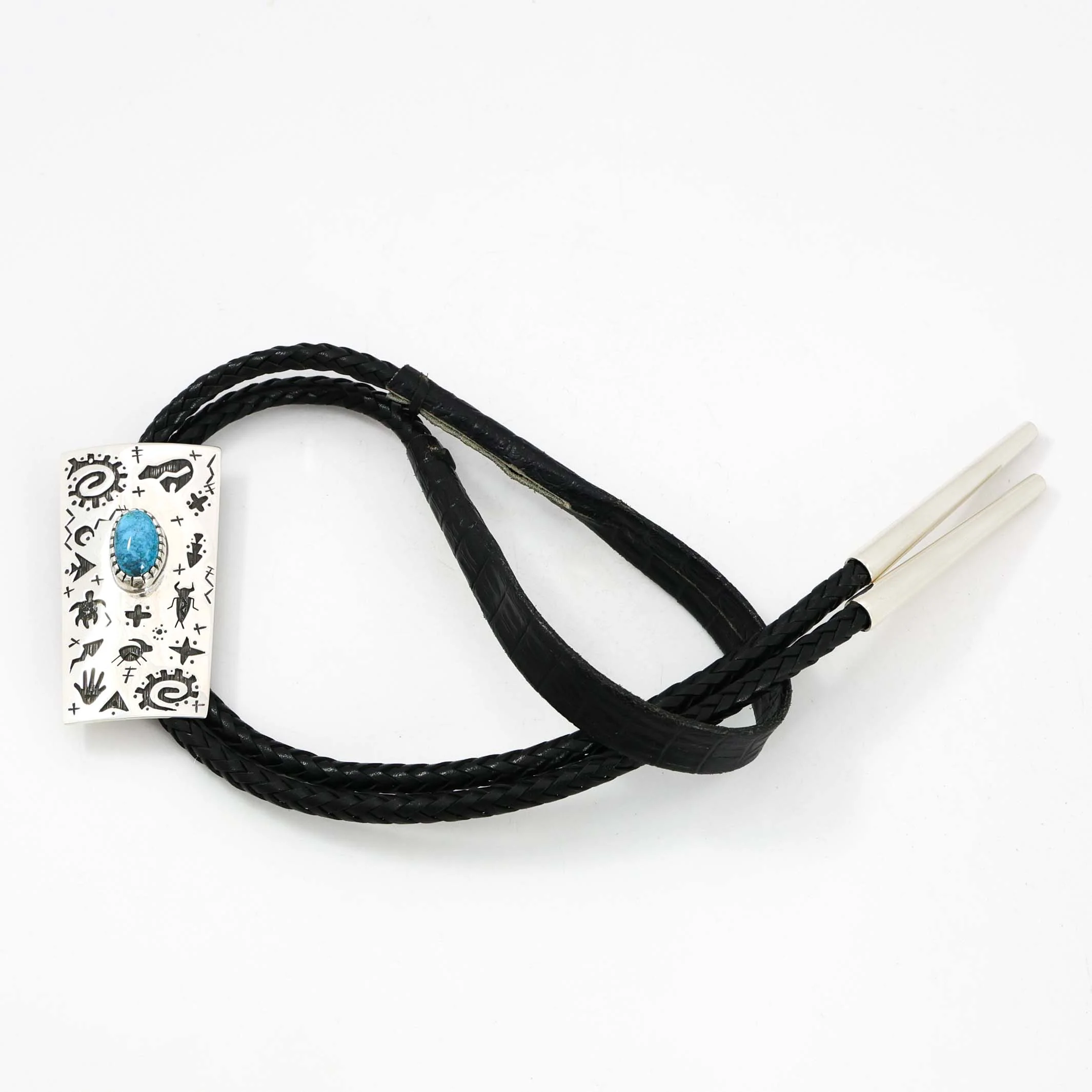Lone Mountain Turquoise Bola Tie - Image 2