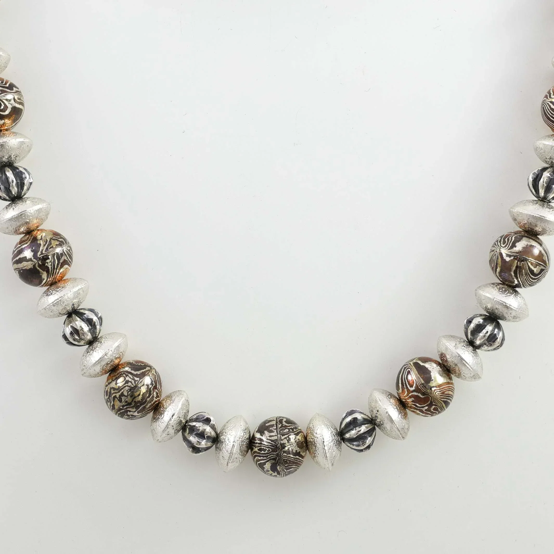 Mokume Bead Necklace - Image 2