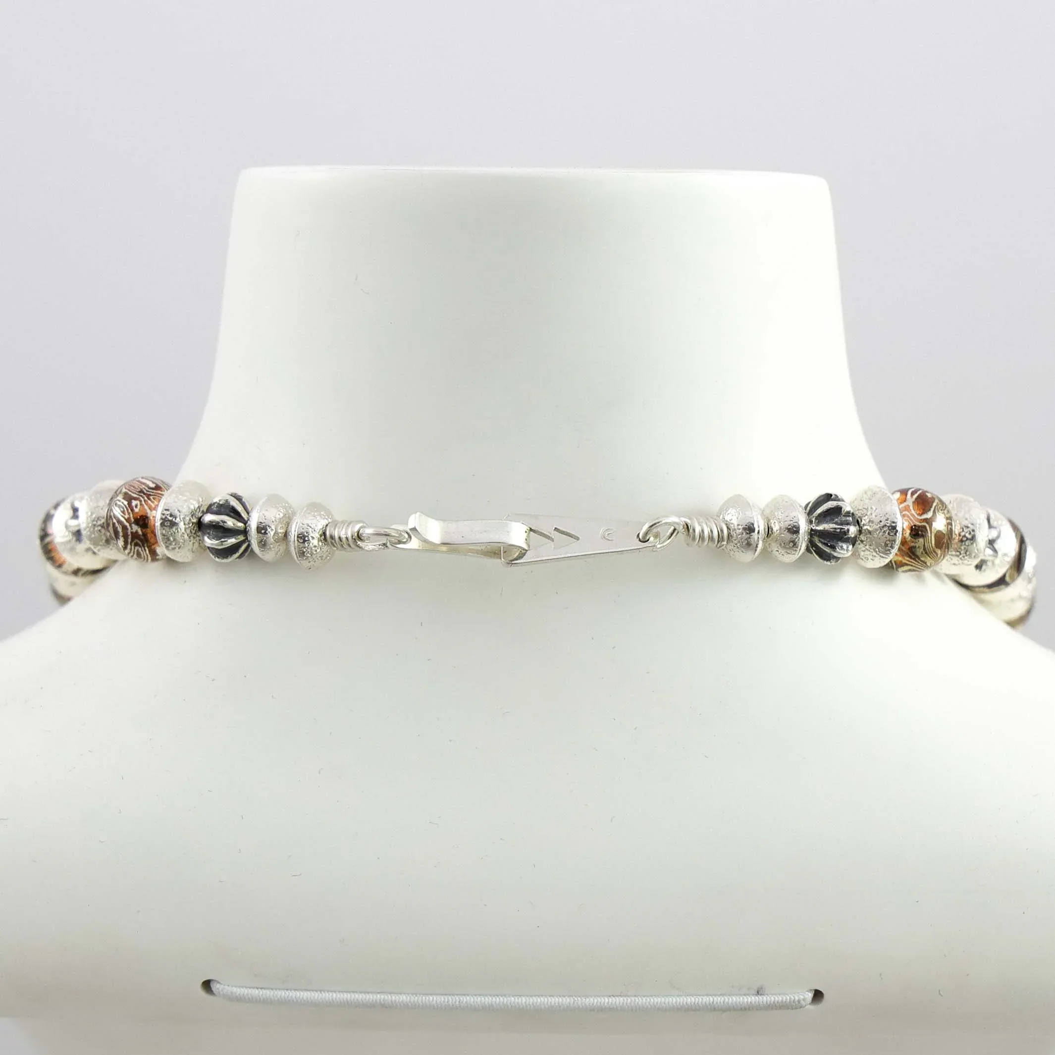 Mokume Bead Necklace - Image 5