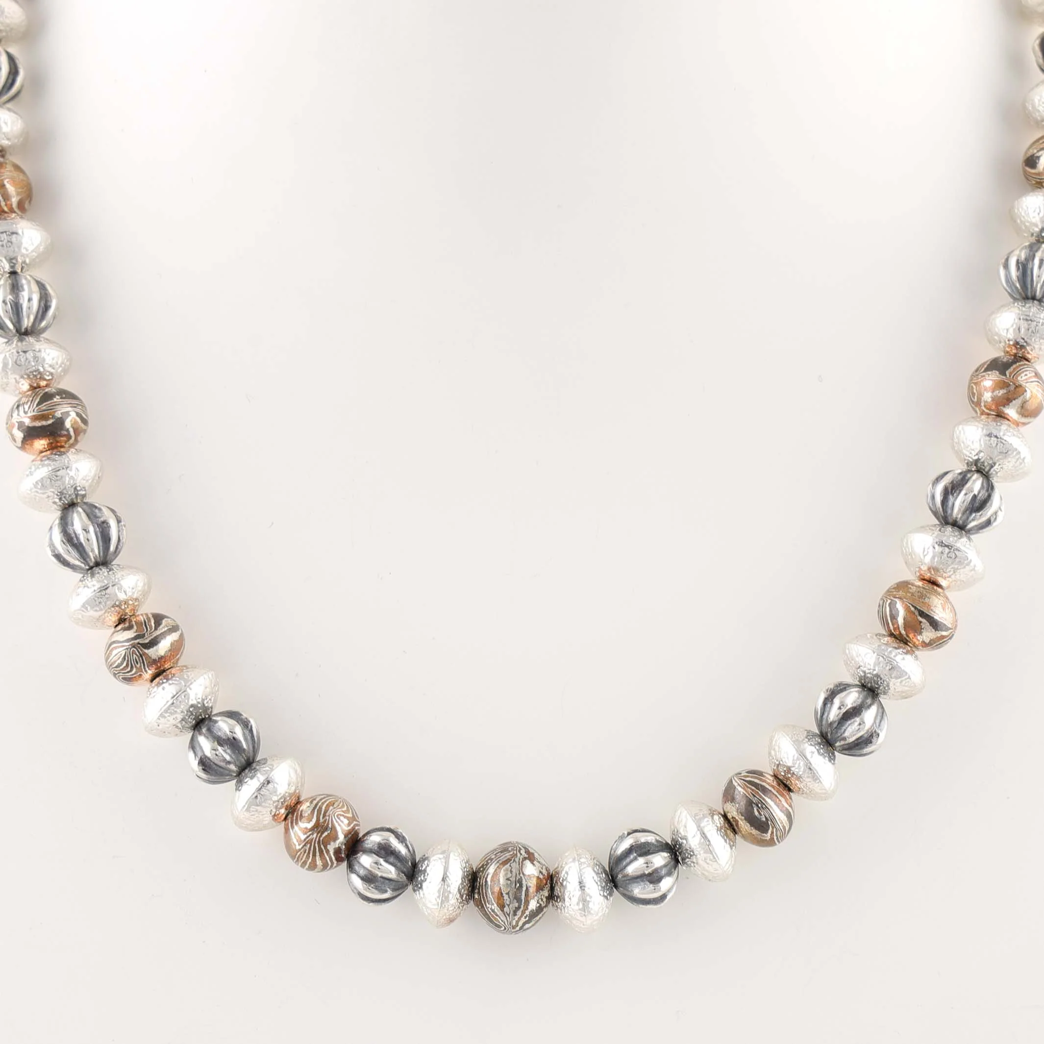 Mokume Bead Necklace - Image 2