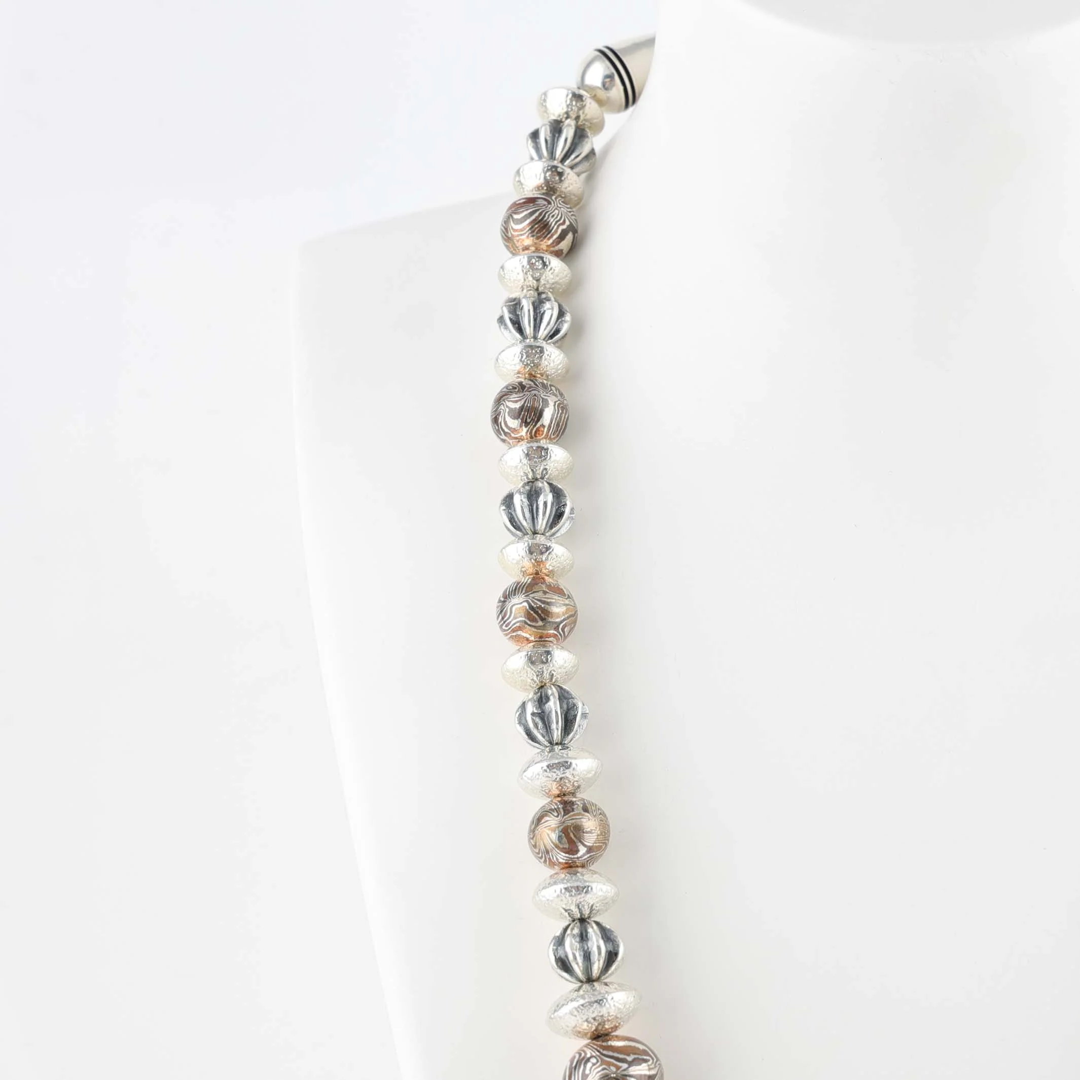 Mokume Bead Necklace - Image 3
