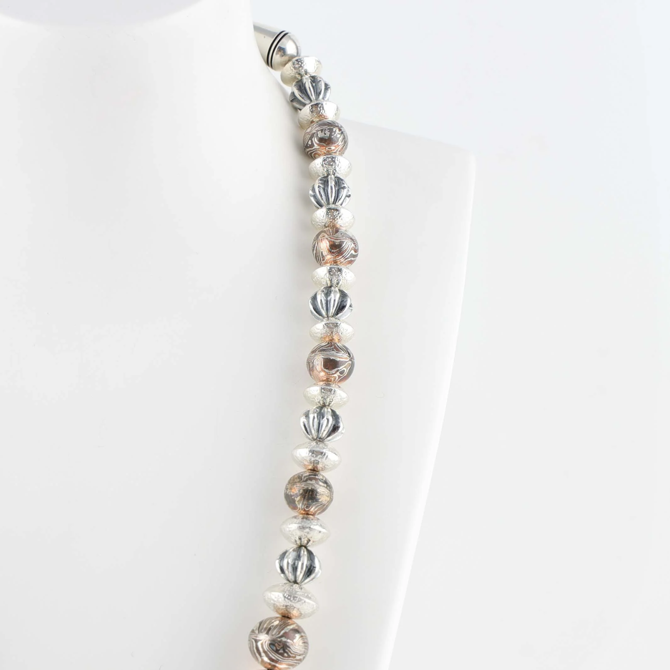 Mokume Bead Necklace - Image 4