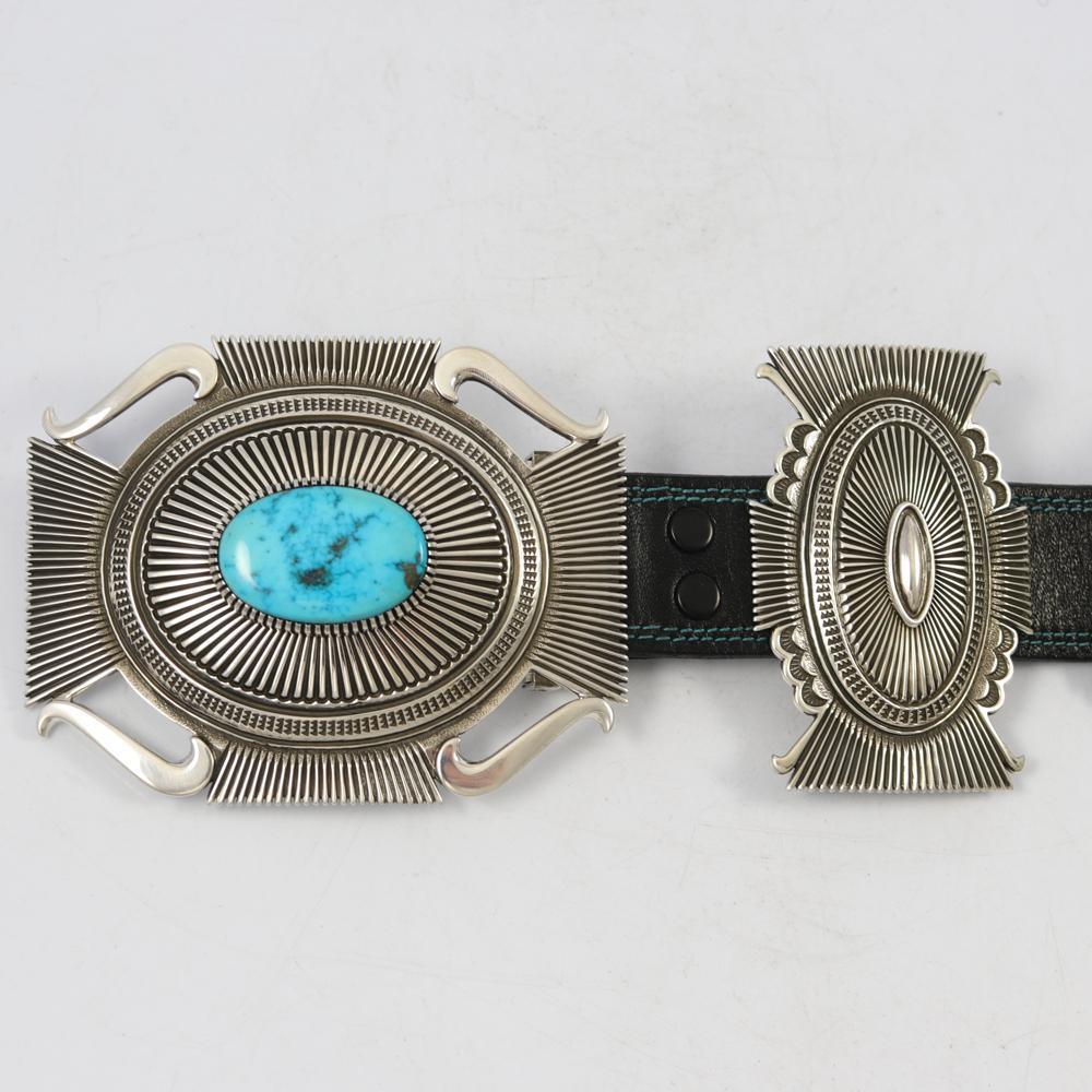 Morenci Turquoise Concha Belt - Image 4