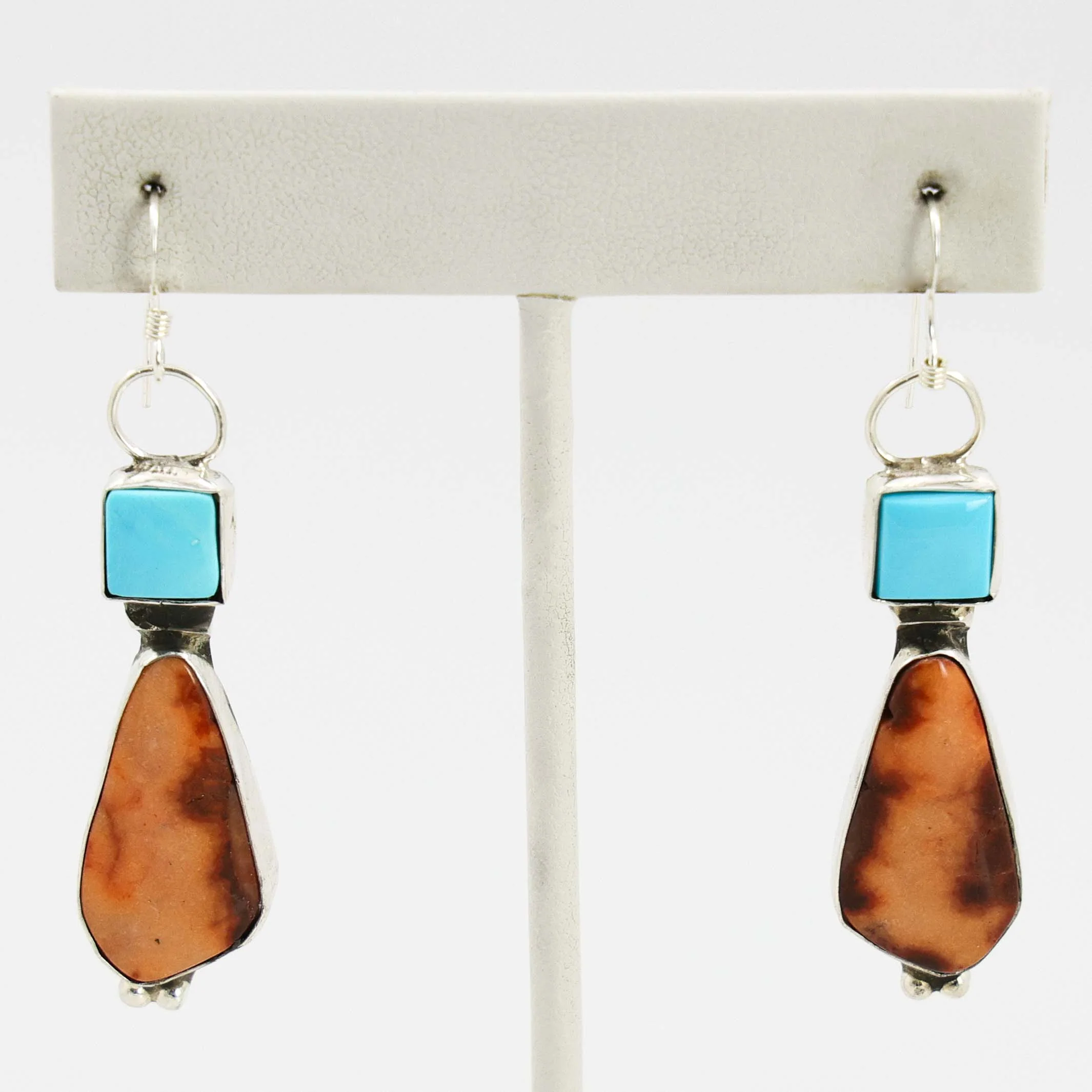 Turquoise and Shell Earrings