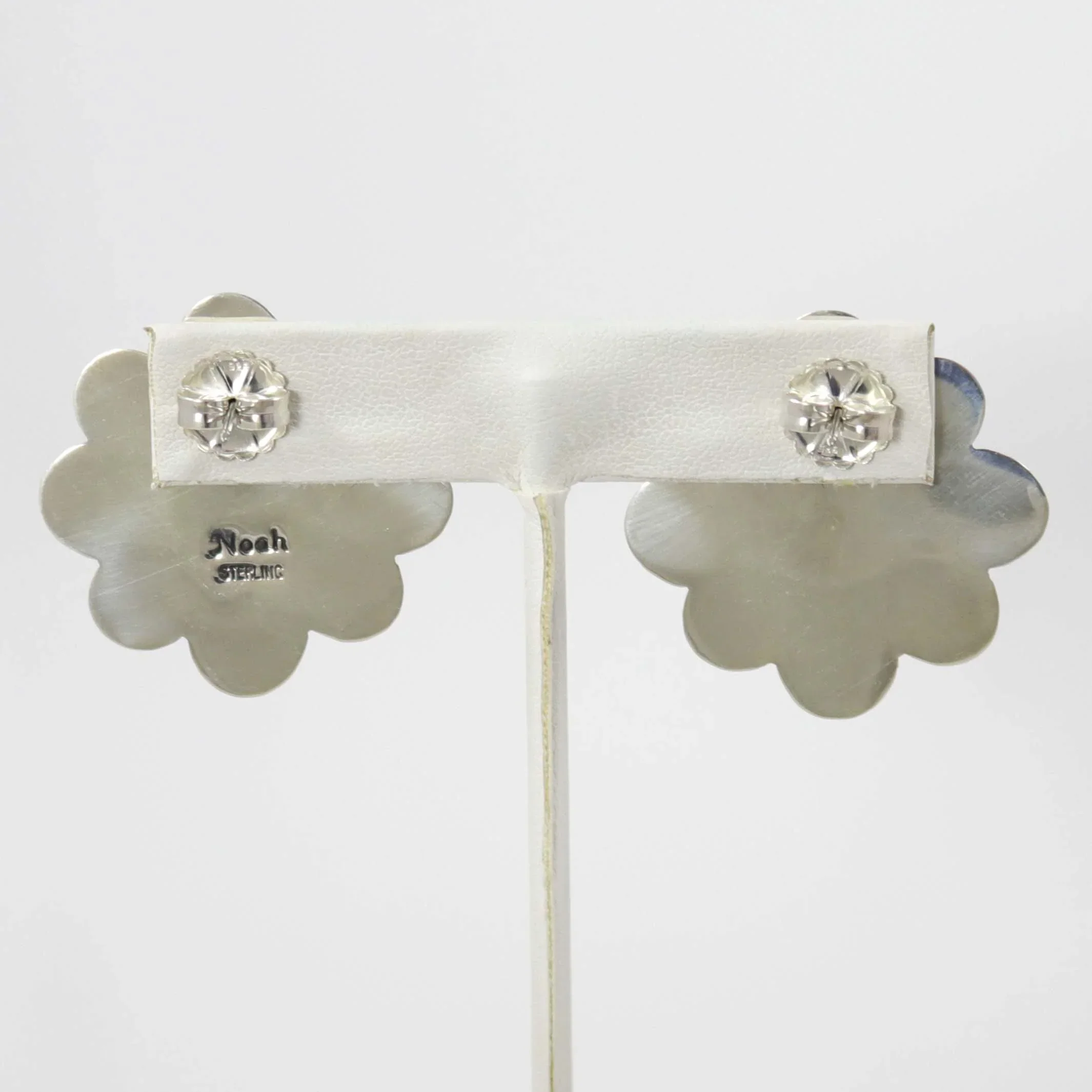 Multi-Stone Flower Earrings - Image 2