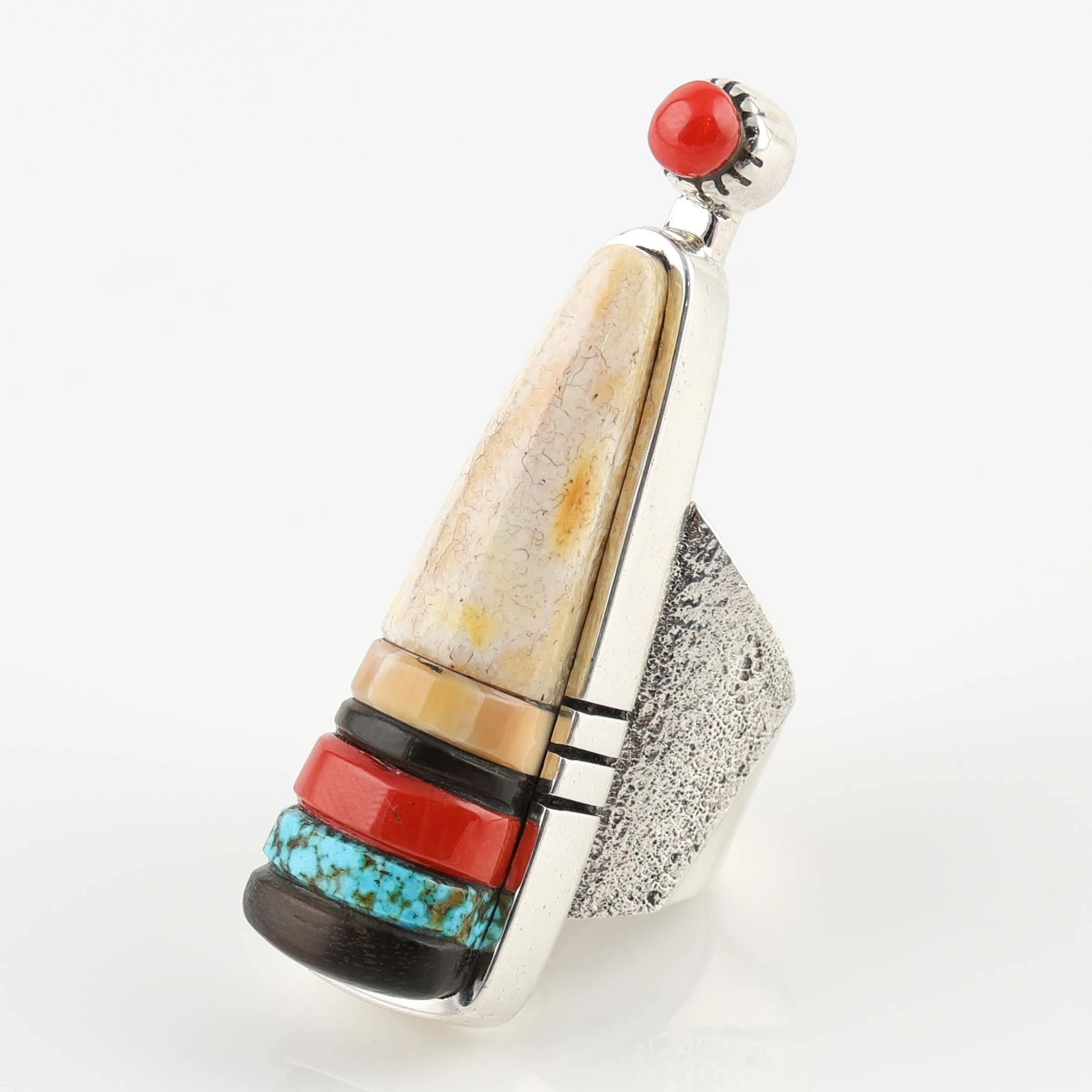 Multi-Stone Inlay Ring - Image 3
