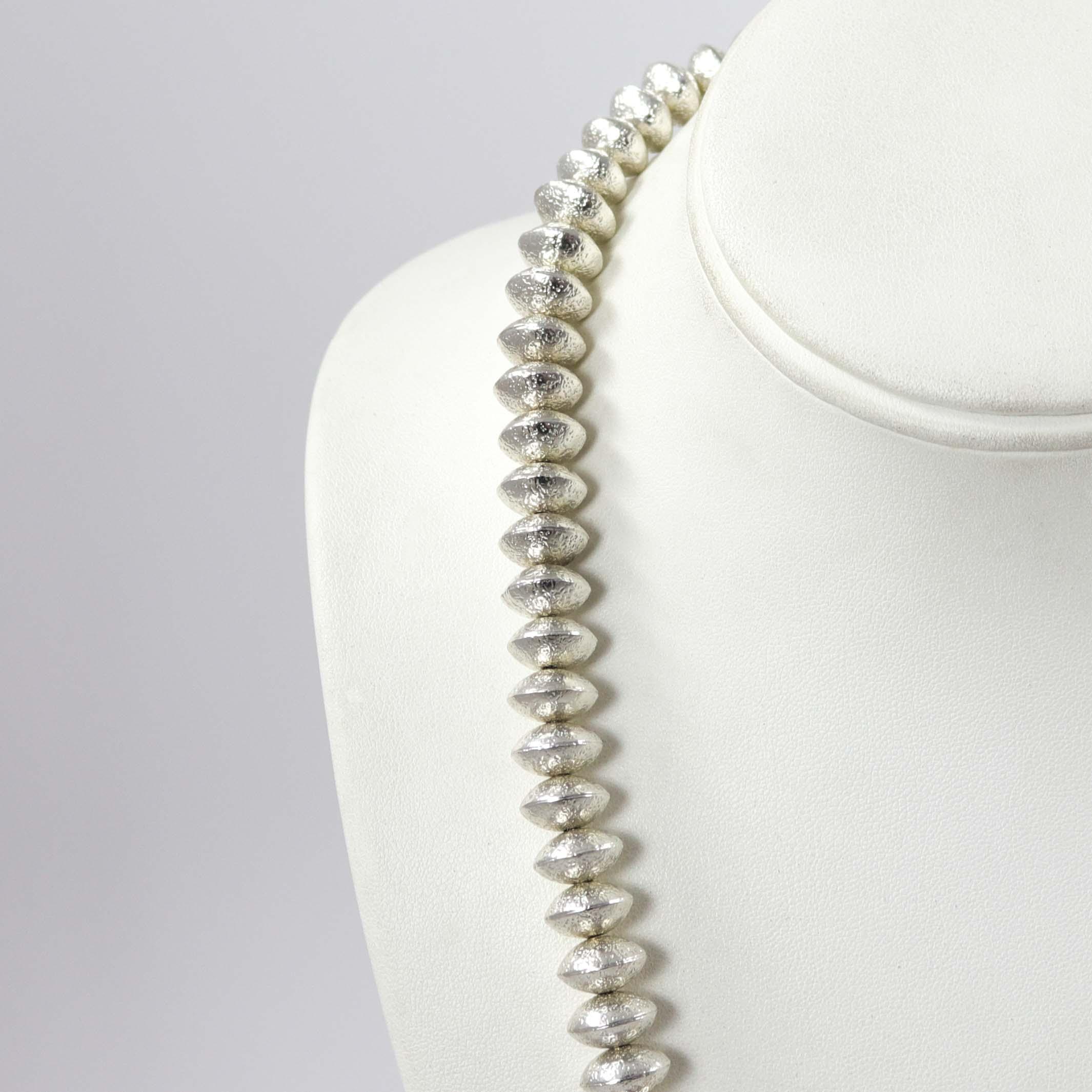 Navajo Pearl and Coral Necklace - Image 3