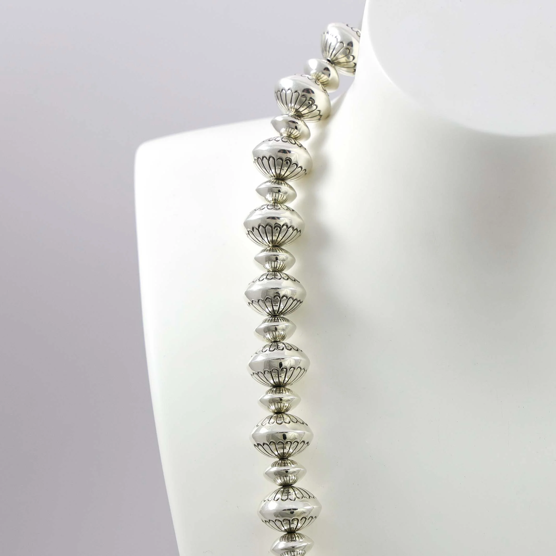 Navajo Pearl and Turquoise Necklace - Image 3