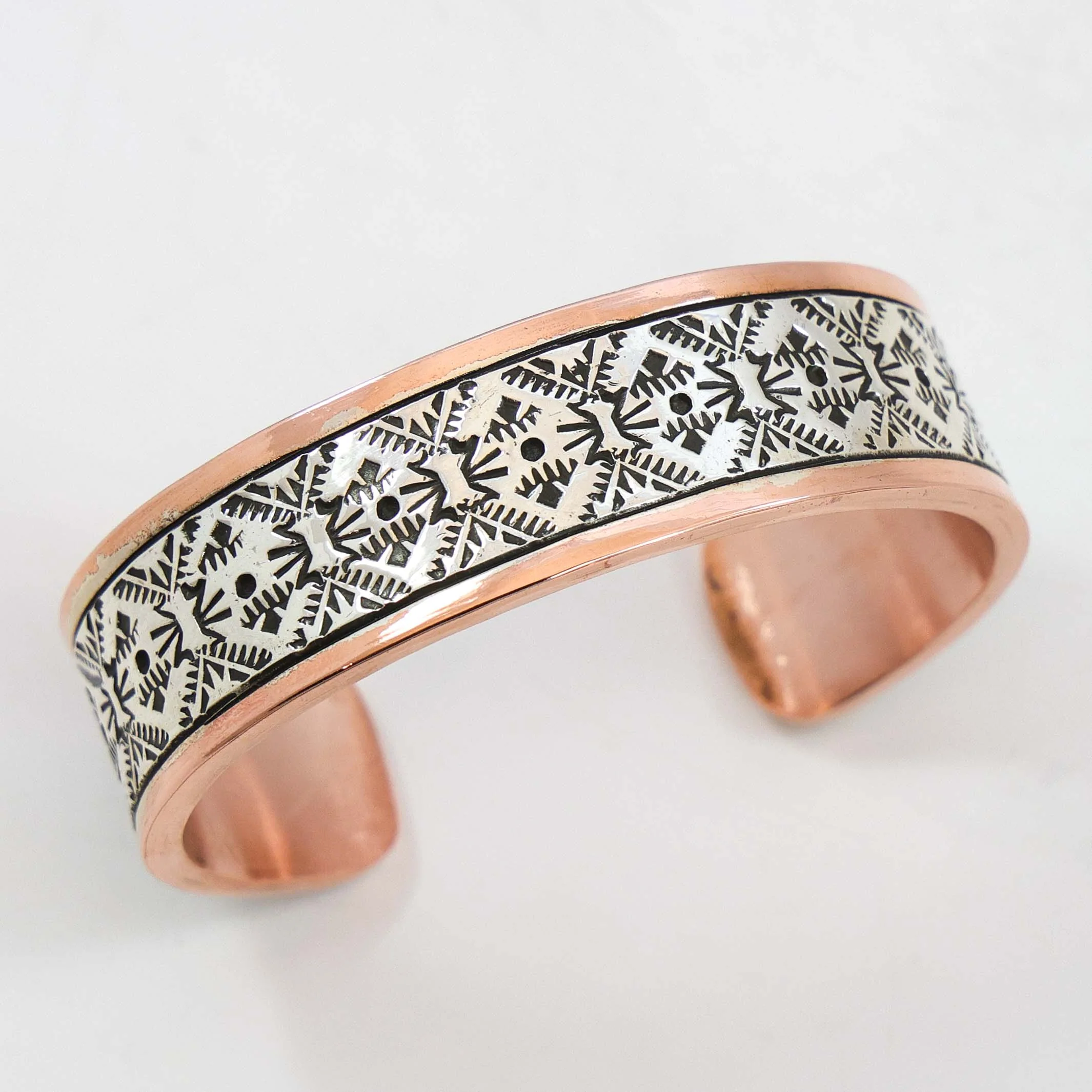 Silver and Copper Cuff
