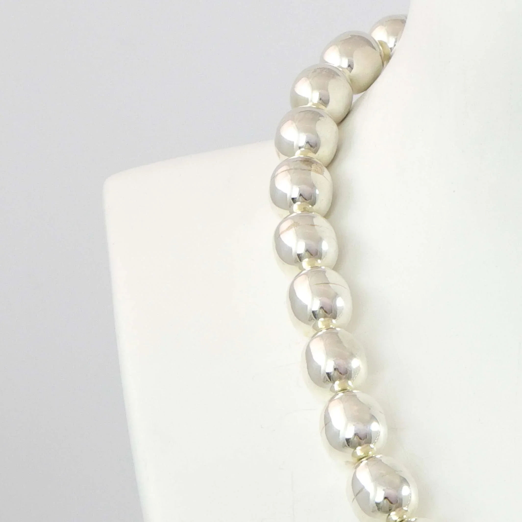 Silver Bead and Turquoise Necklace - Image 4