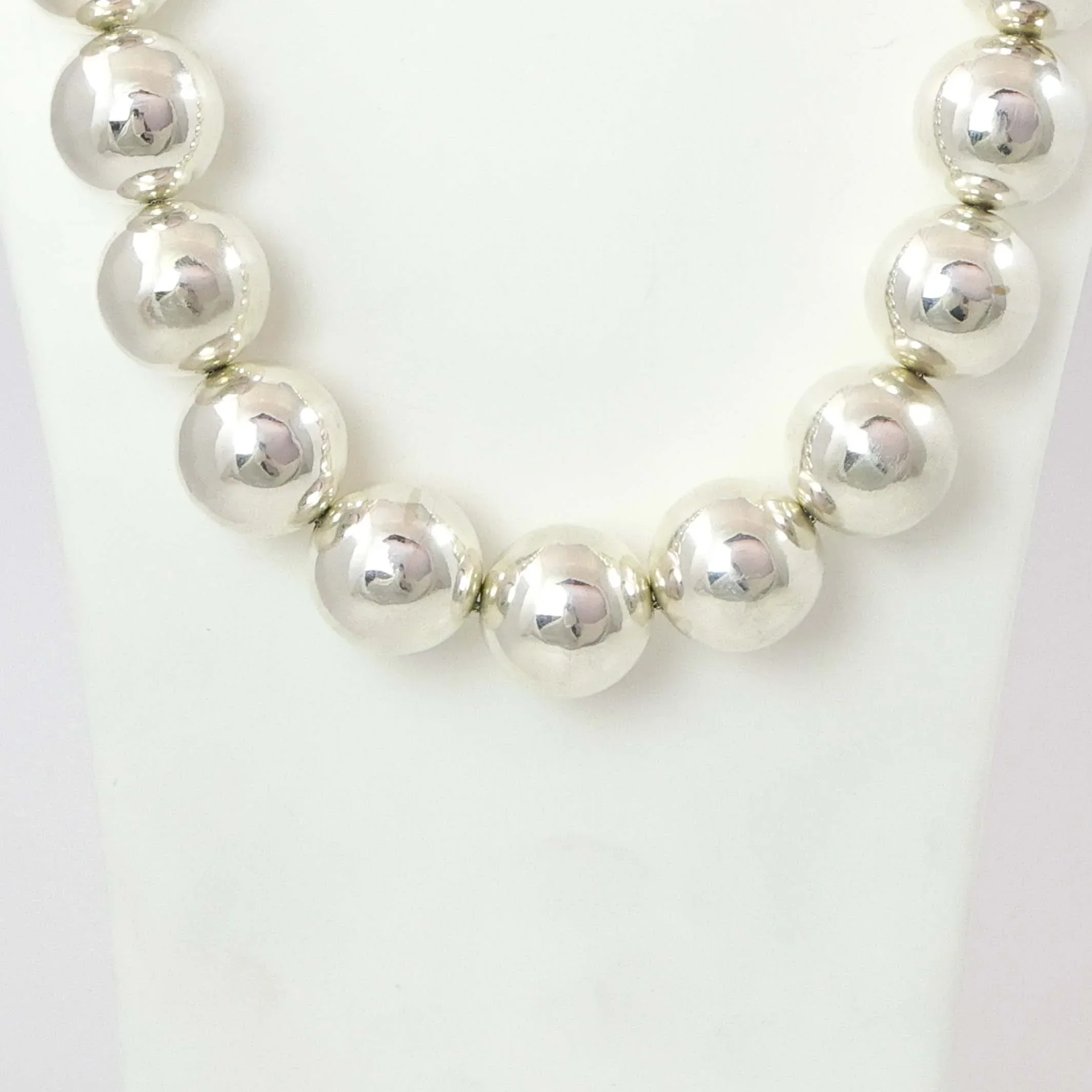 Silver Bead and Variscite Necklace - Image 3