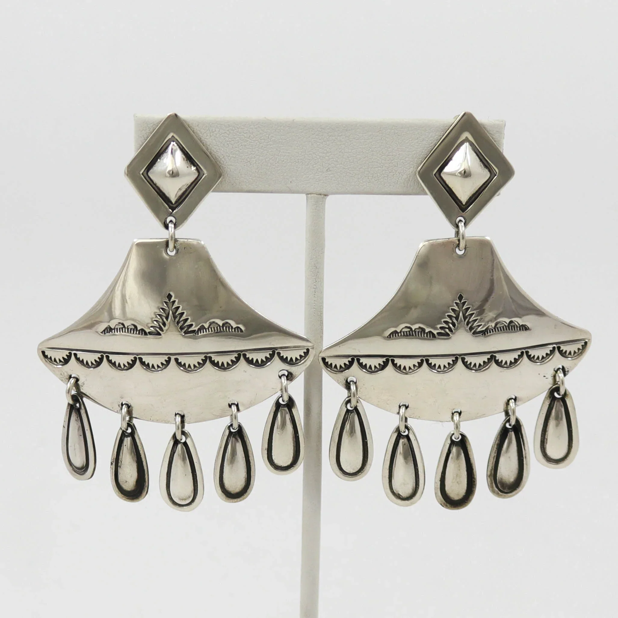 Silver Clip Earrings
