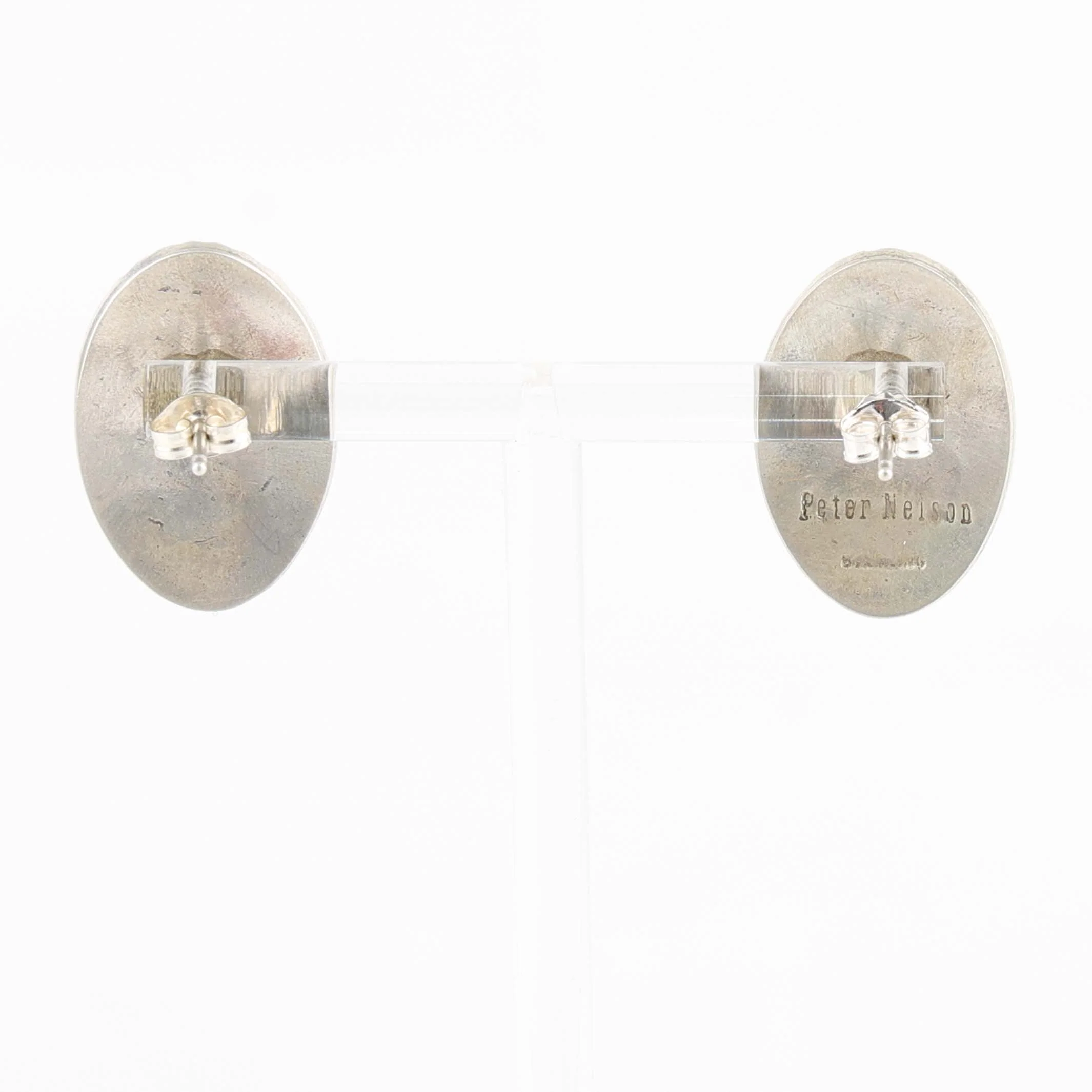 Silver Overlay Earrings - Image 2