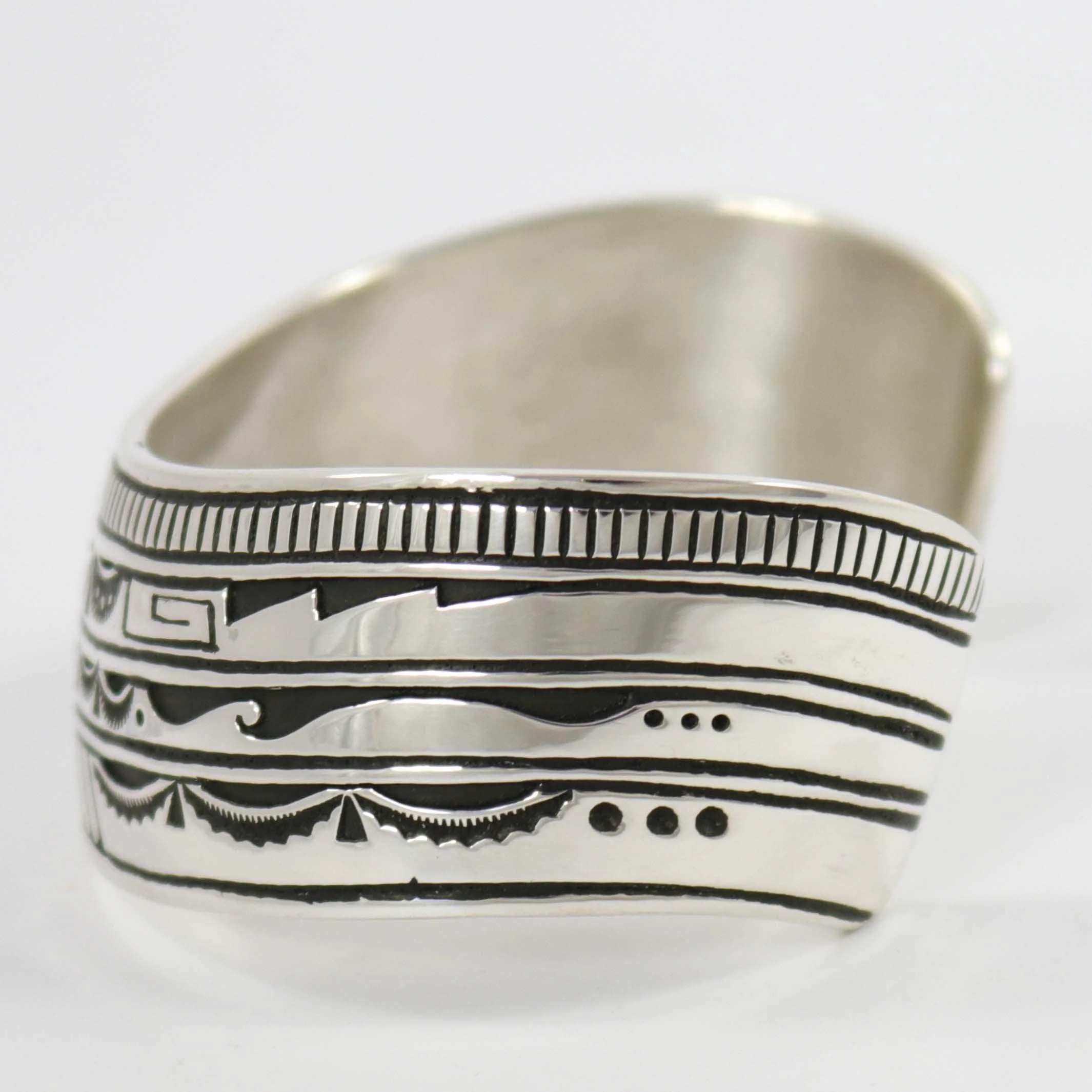Silver Stamped Cuff - Image 2
