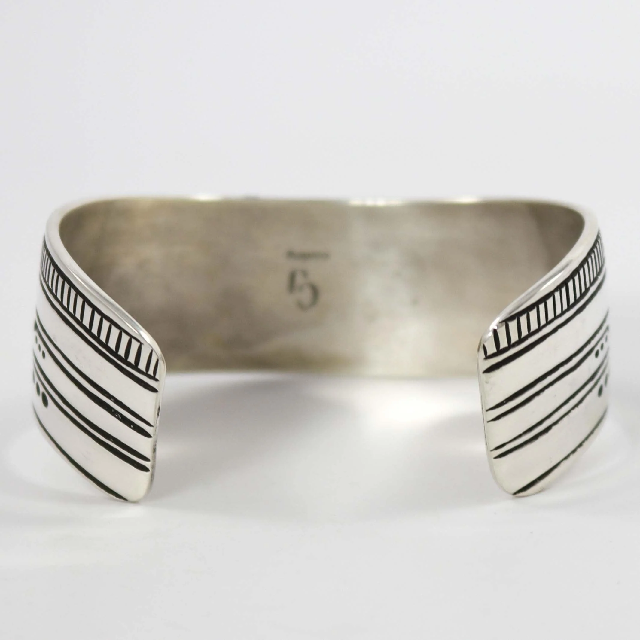 Silver Stamped Cuff - Image 4