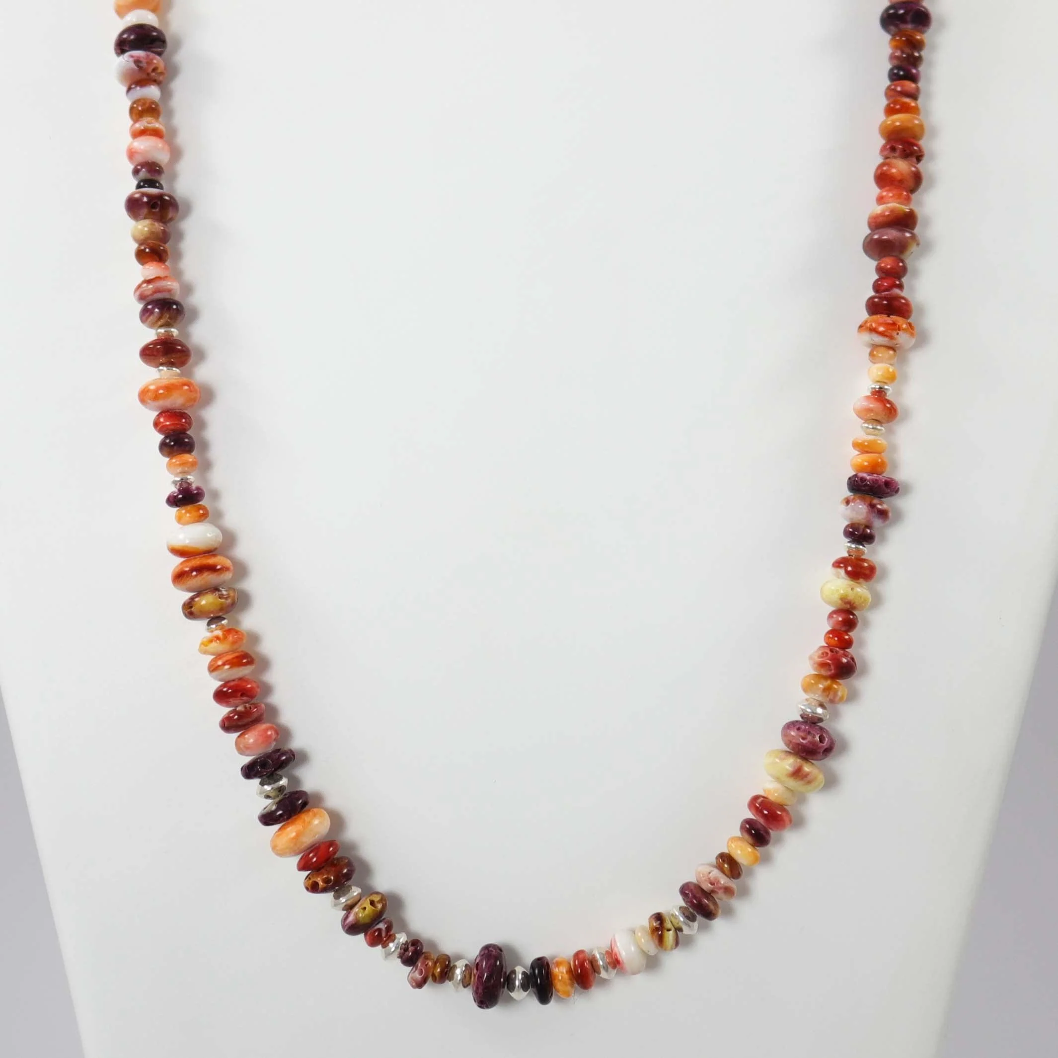 Spiny Oyster Shell Bead Necklace - Image 2