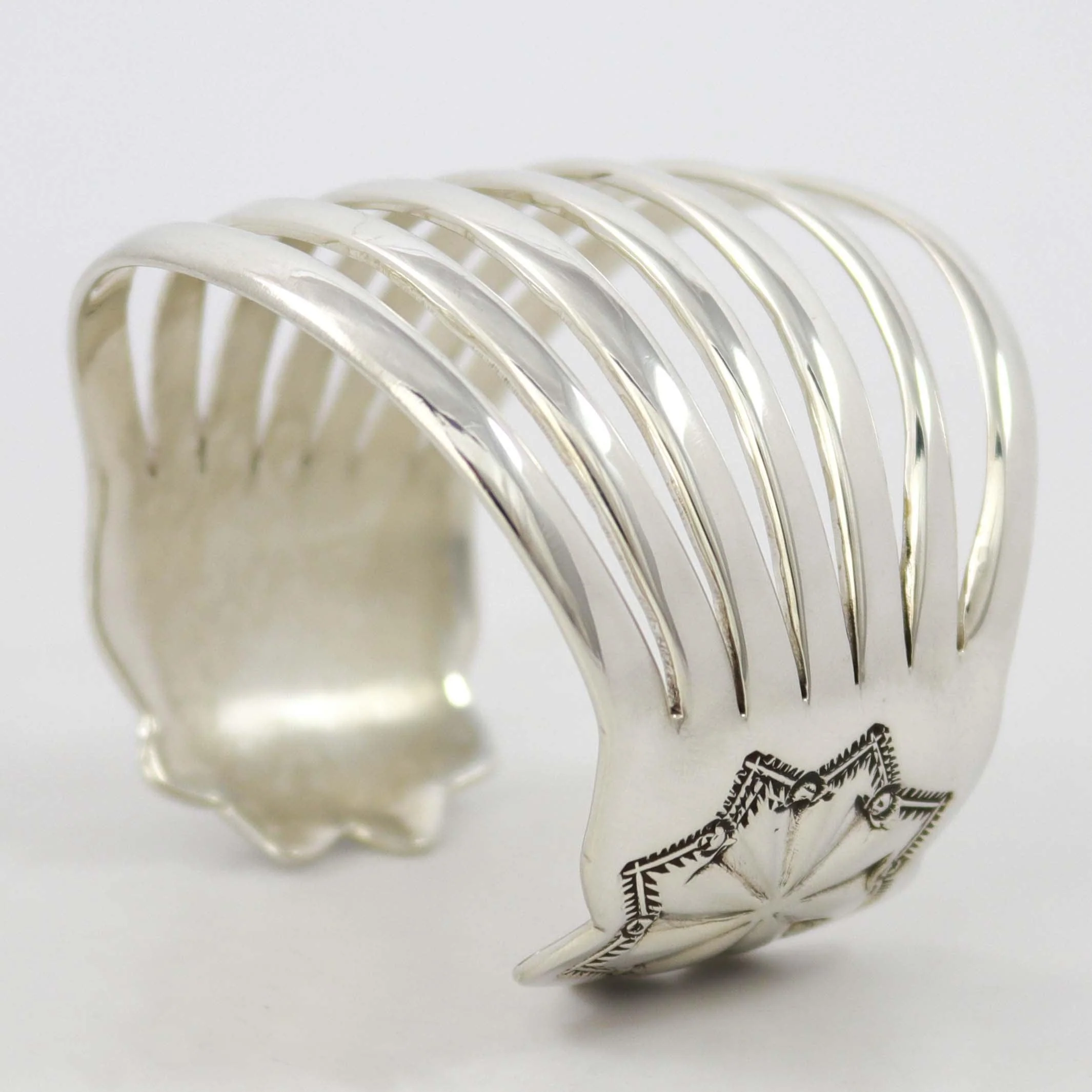 Split Silver Cuff - Image 2