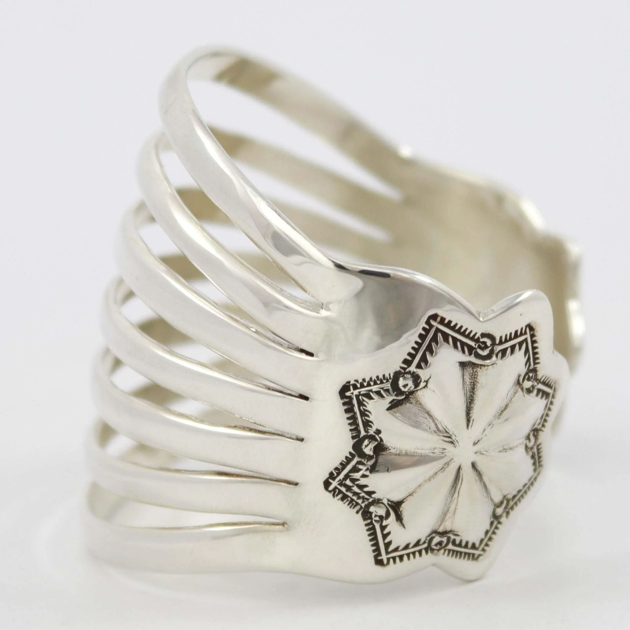 Split Silver Cuff - Image 3