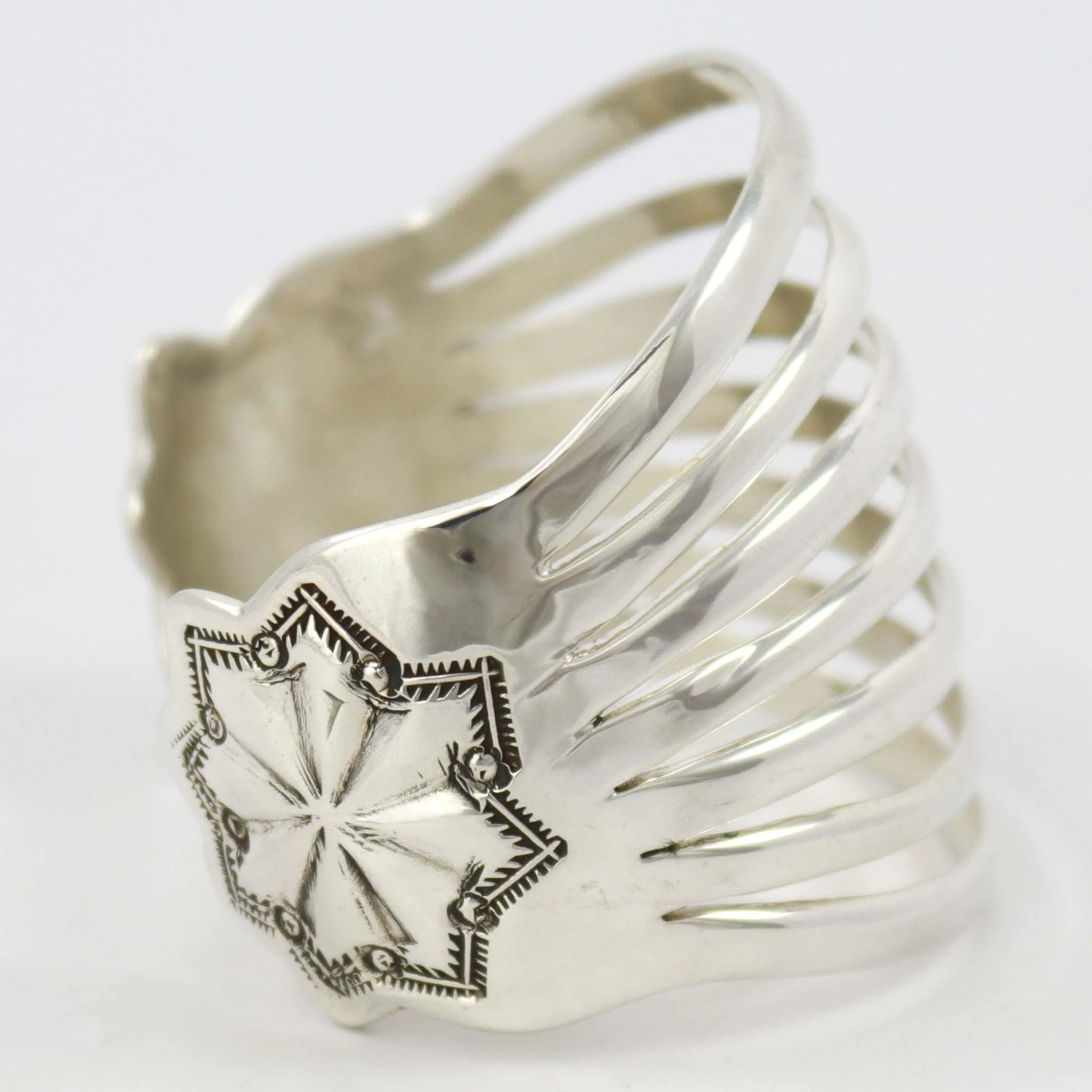 Split Silver Cuff - Image 4