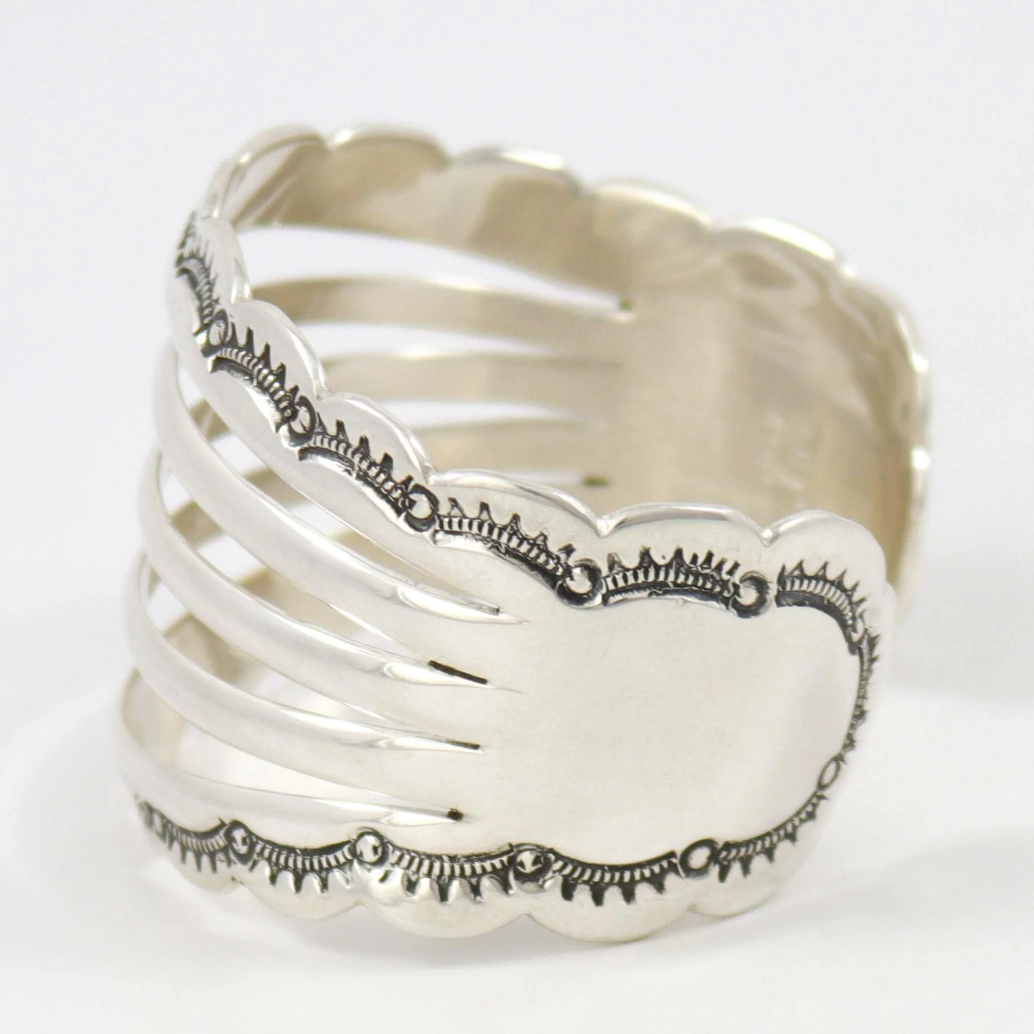 Split Silver Cuff - Image 2