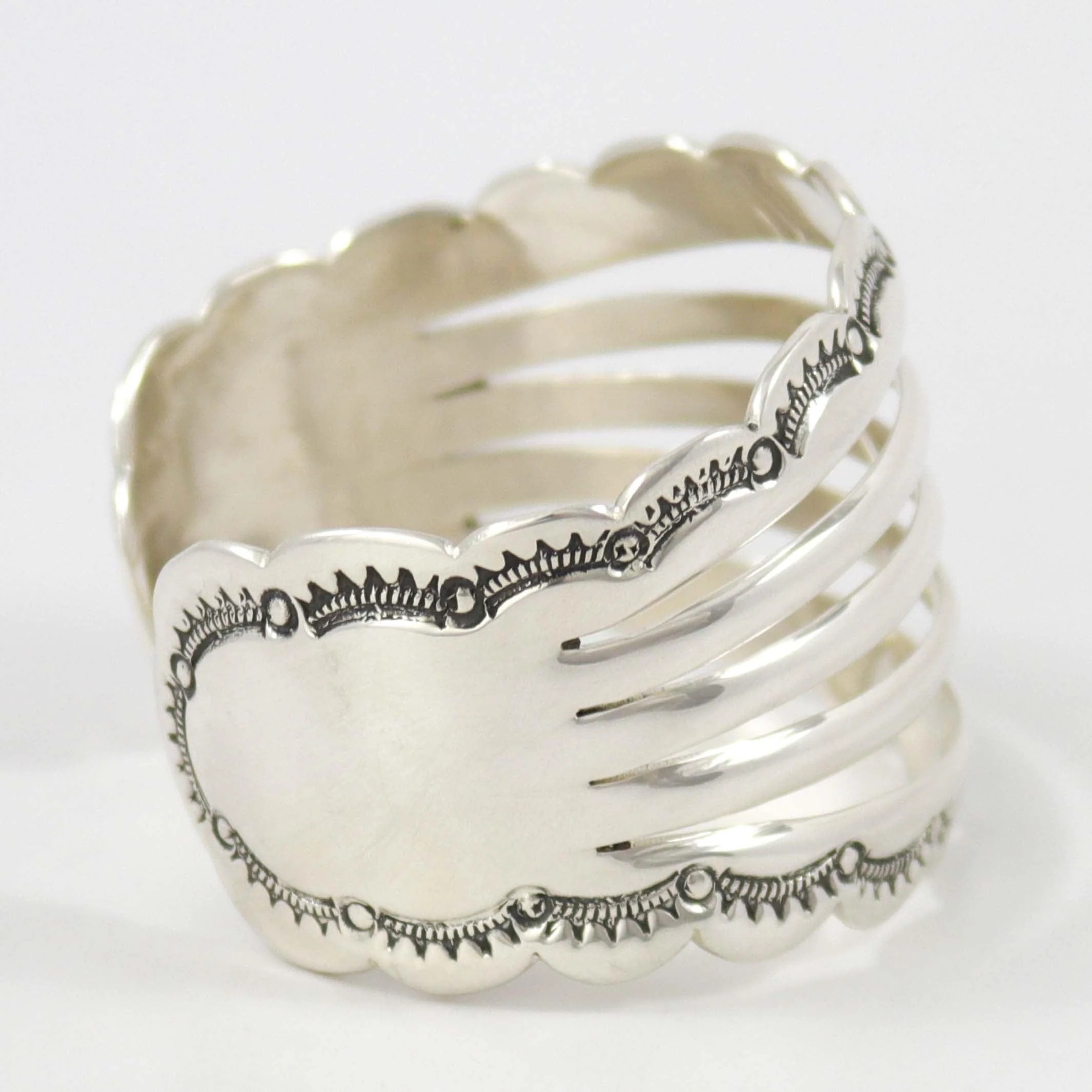 Split Silver Cuff - Image 3