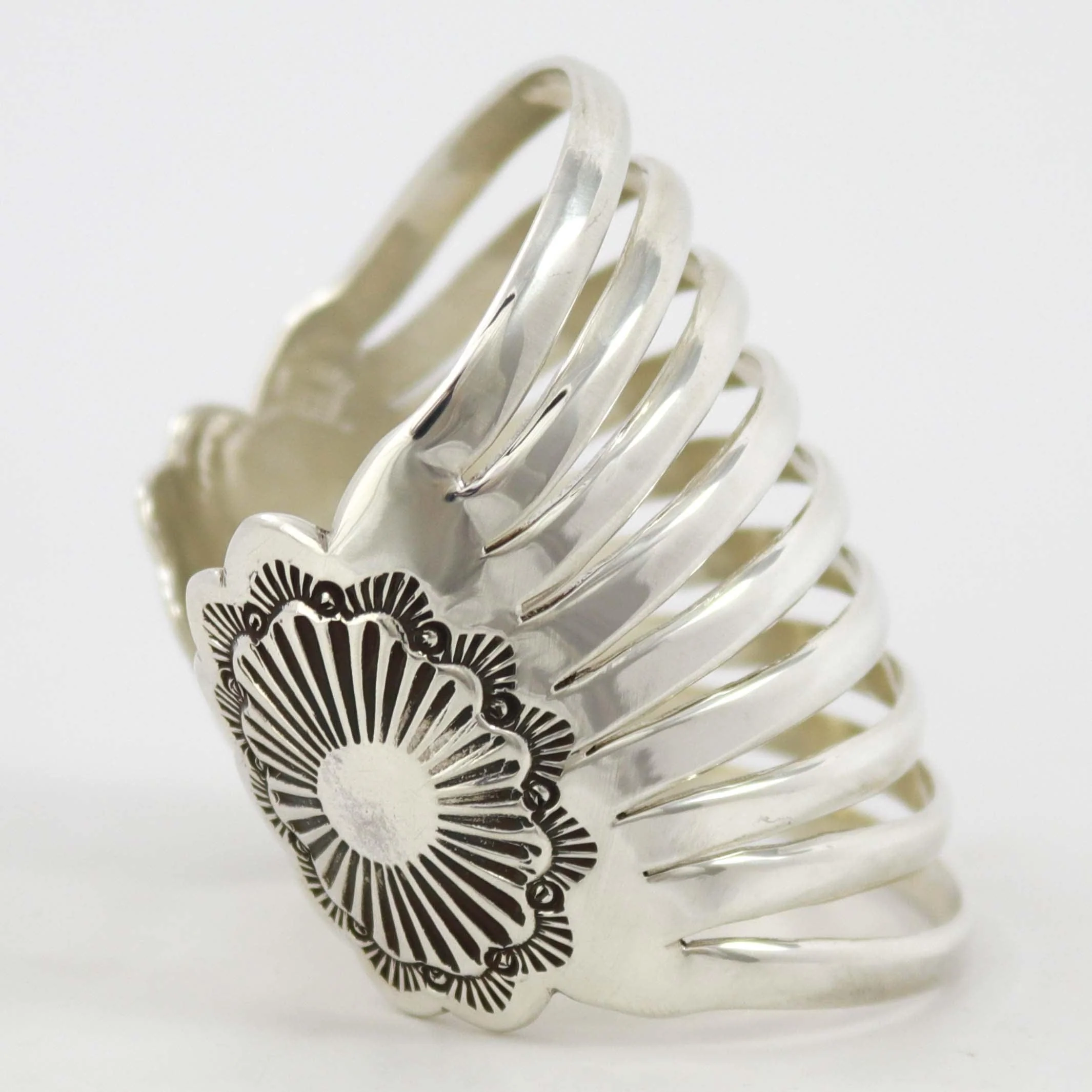 Split Silver Cuff - Image 4