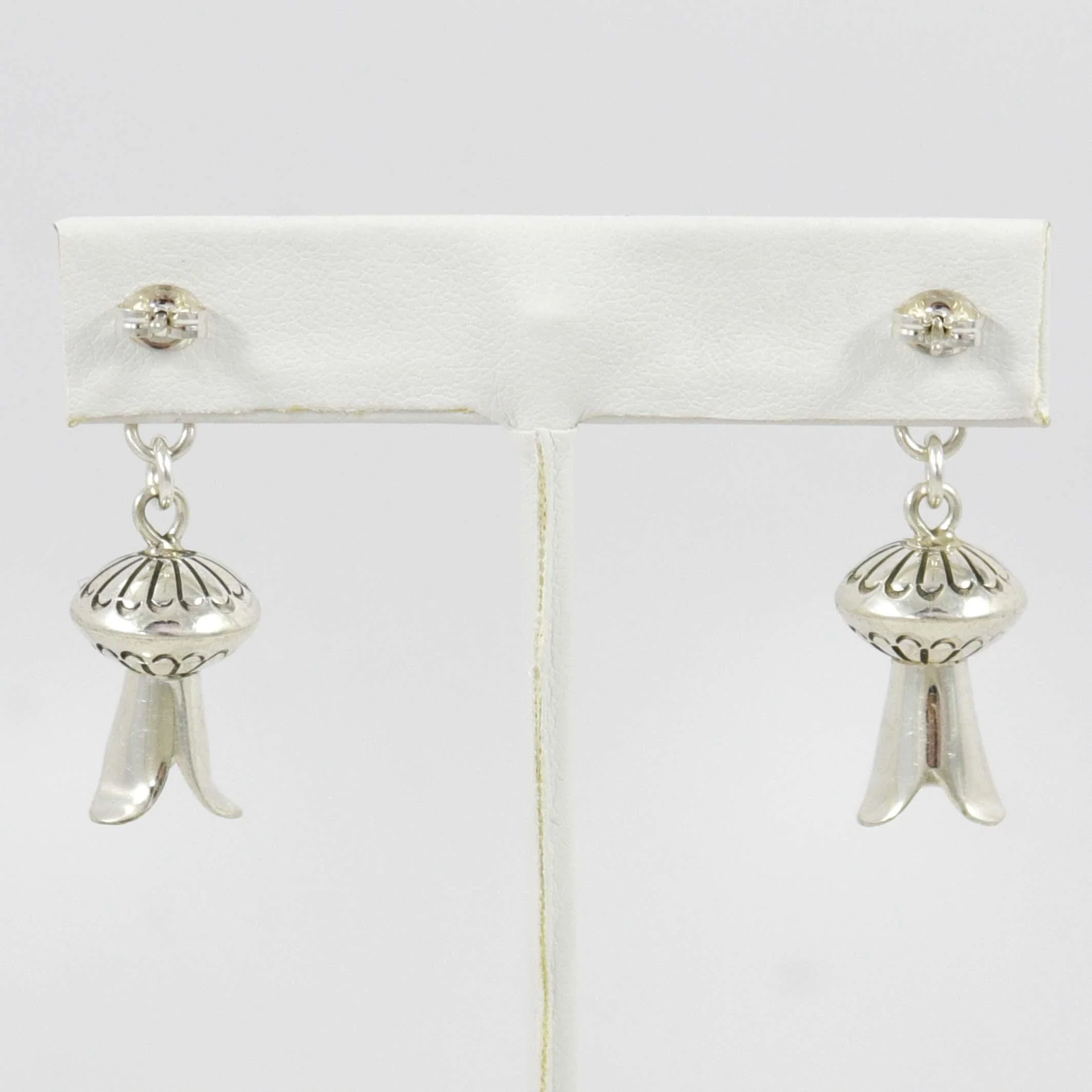 Squash Blossom Bead Earrings - Image 2