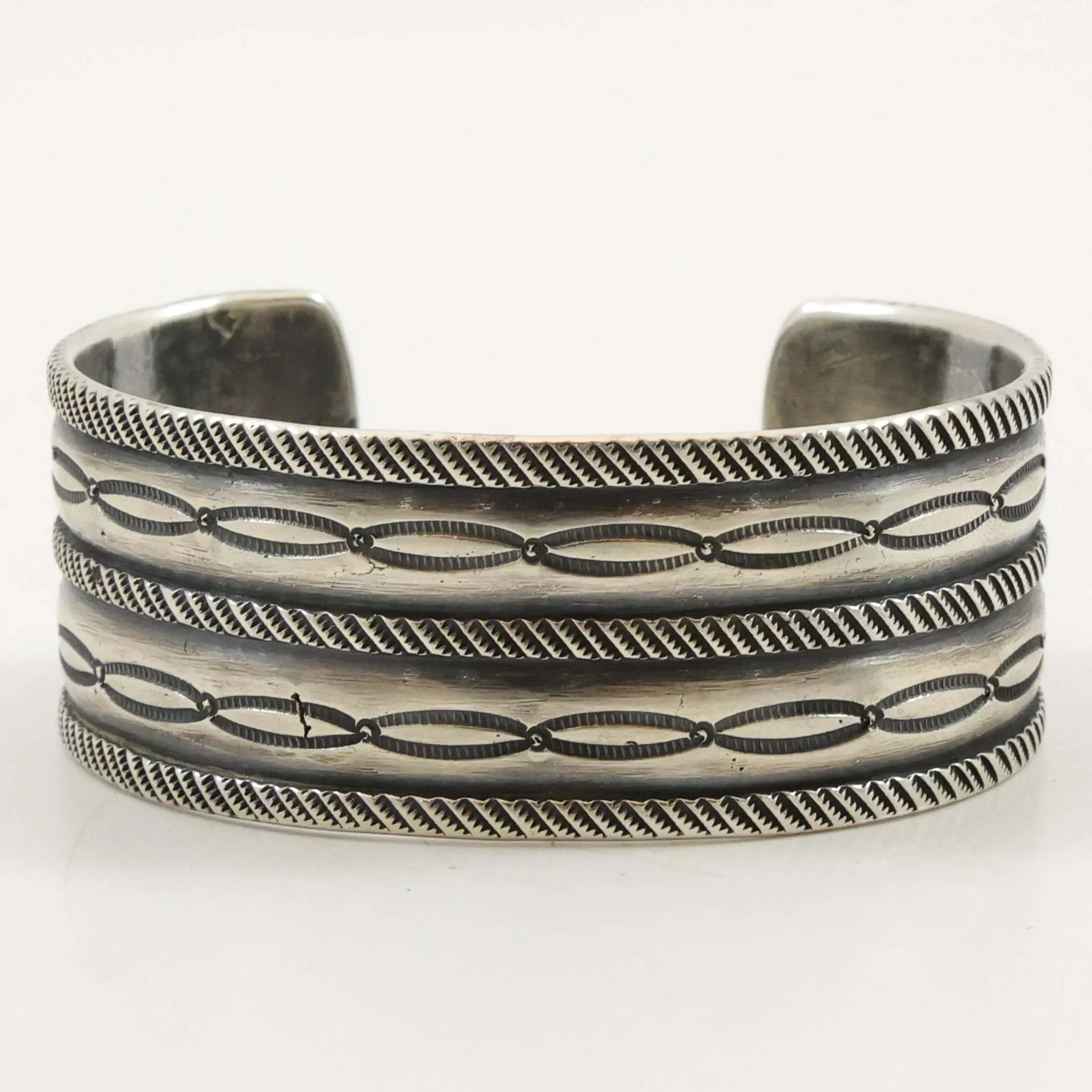 Stamped Coin Silver Cuff - Image 2