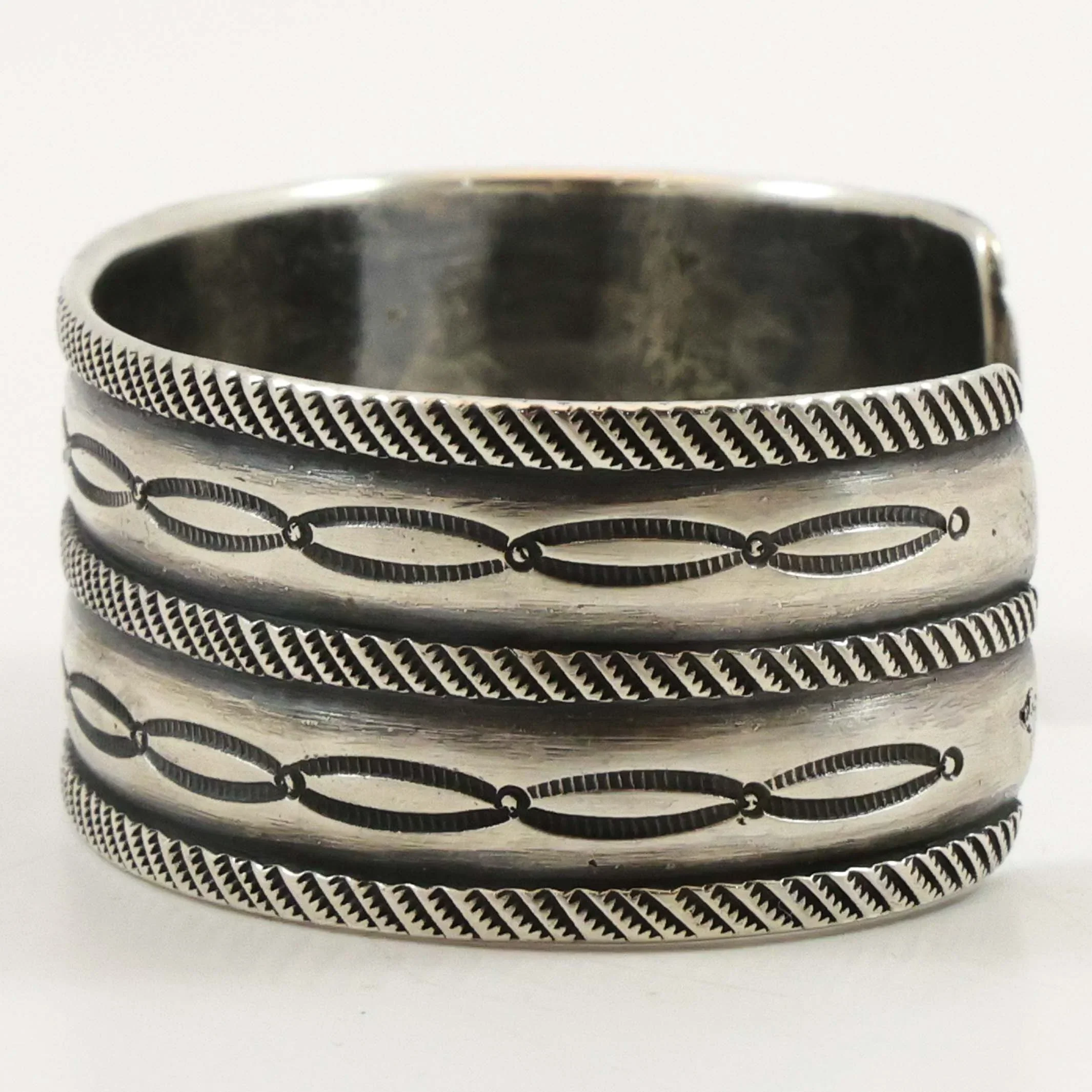 Stamped Coin Silver Cuff - Image 3