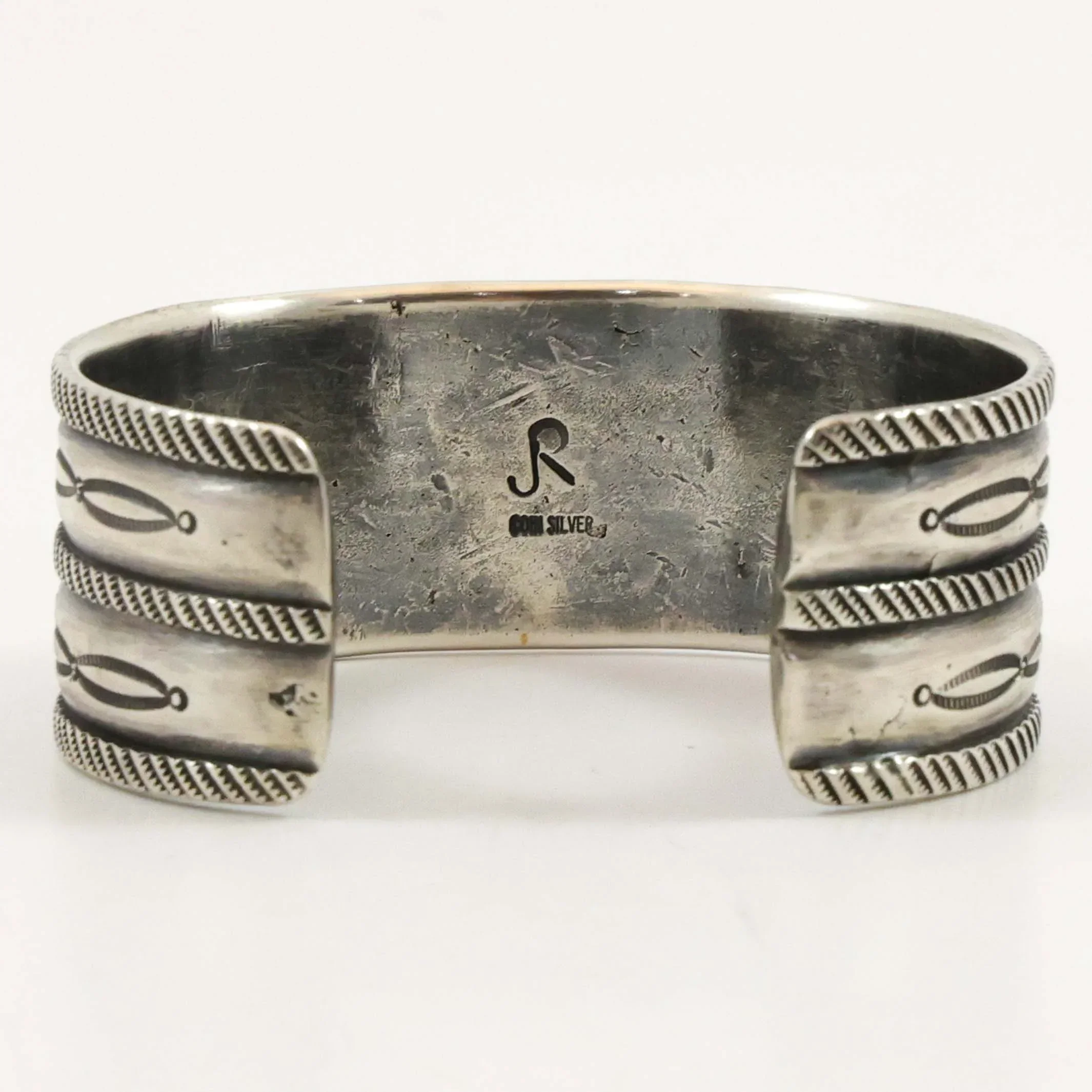 Stamped Coin Silver Cuff - Image 5