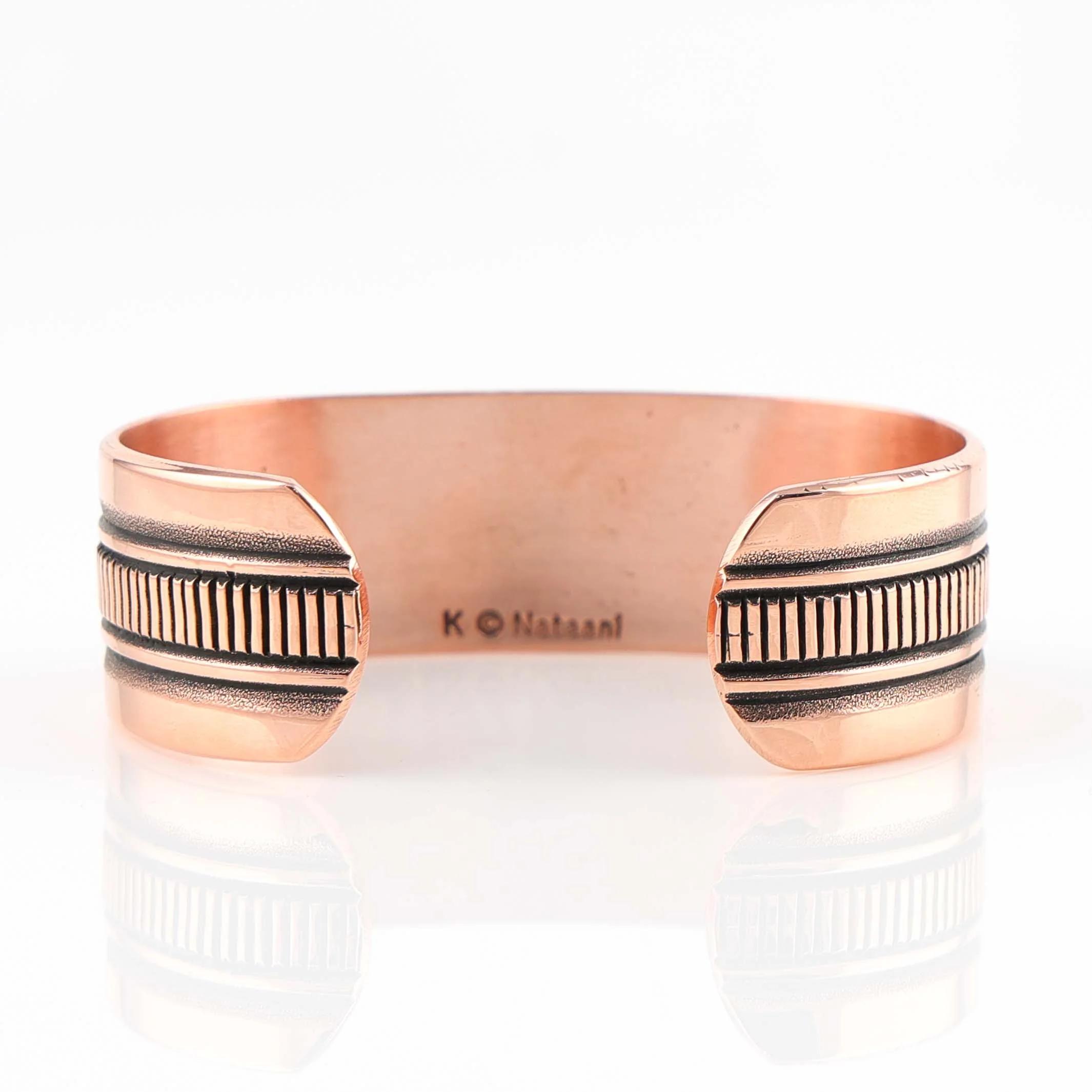 Stamped Copper Cuff - Image 4