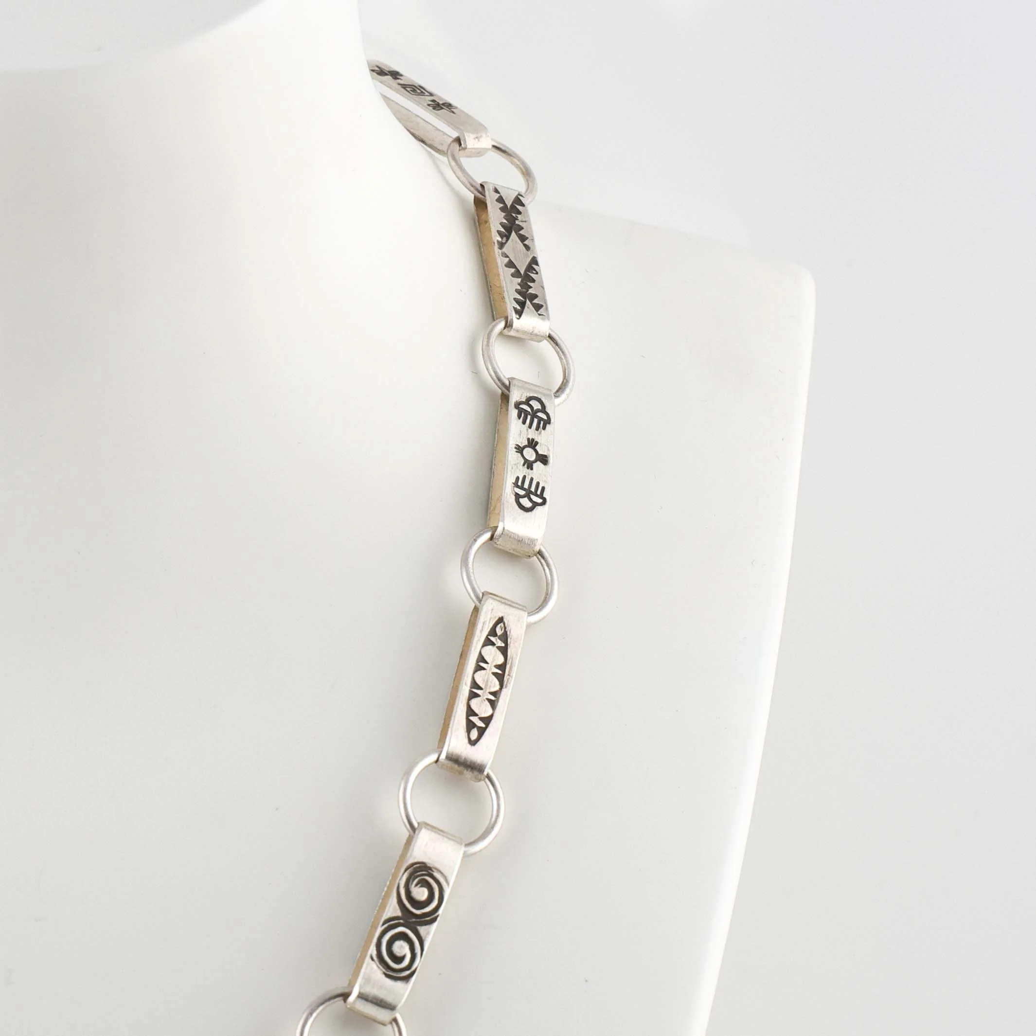 Stamped Silver Chain - Image 4