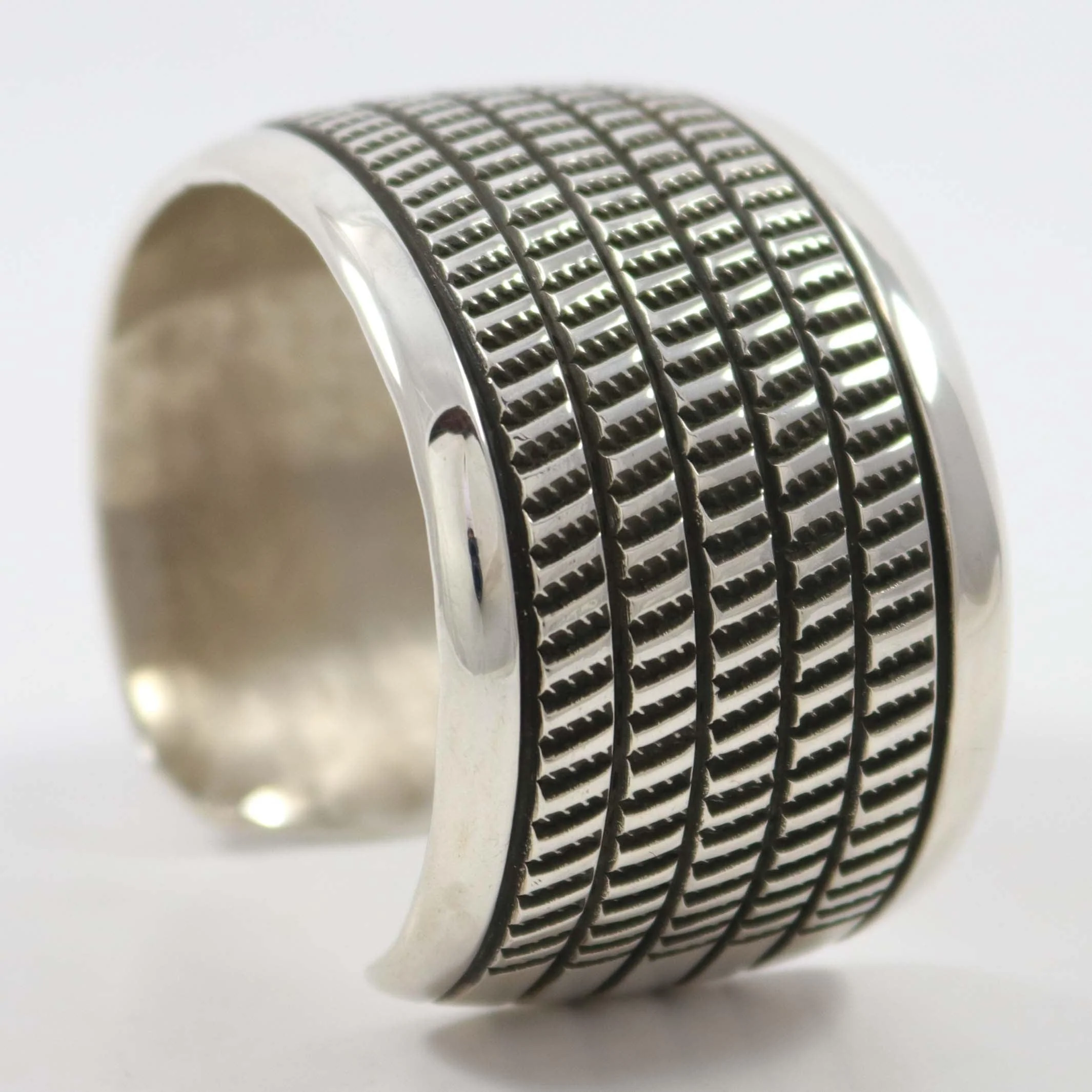 Stamped Silver Cuff - Image 3