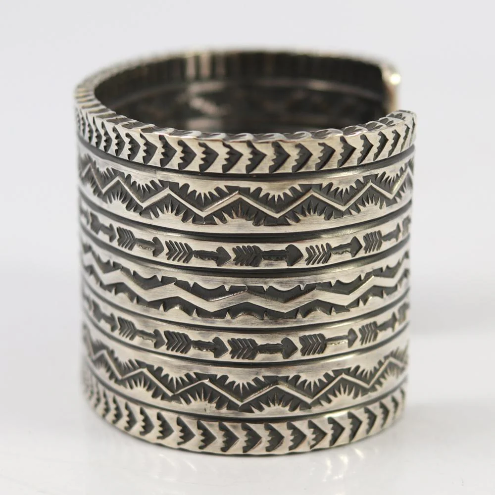 Stamped Silver Cuff - Image 5