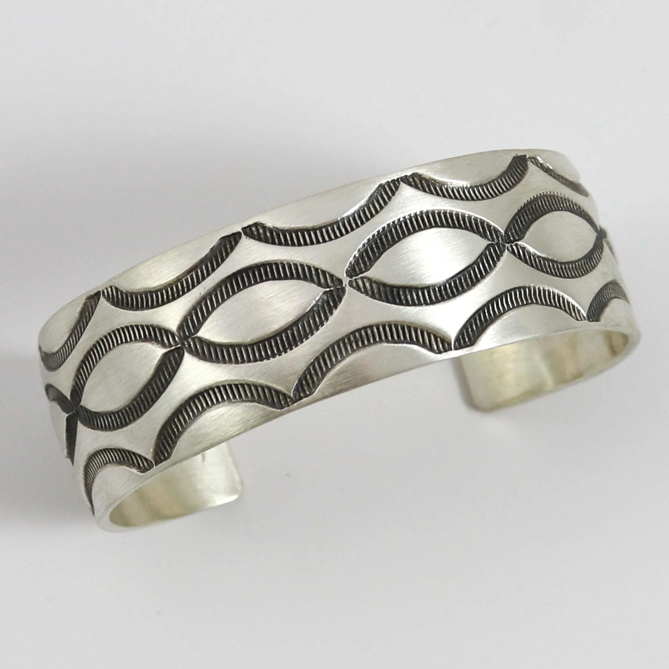 Stamped Silver Cuff