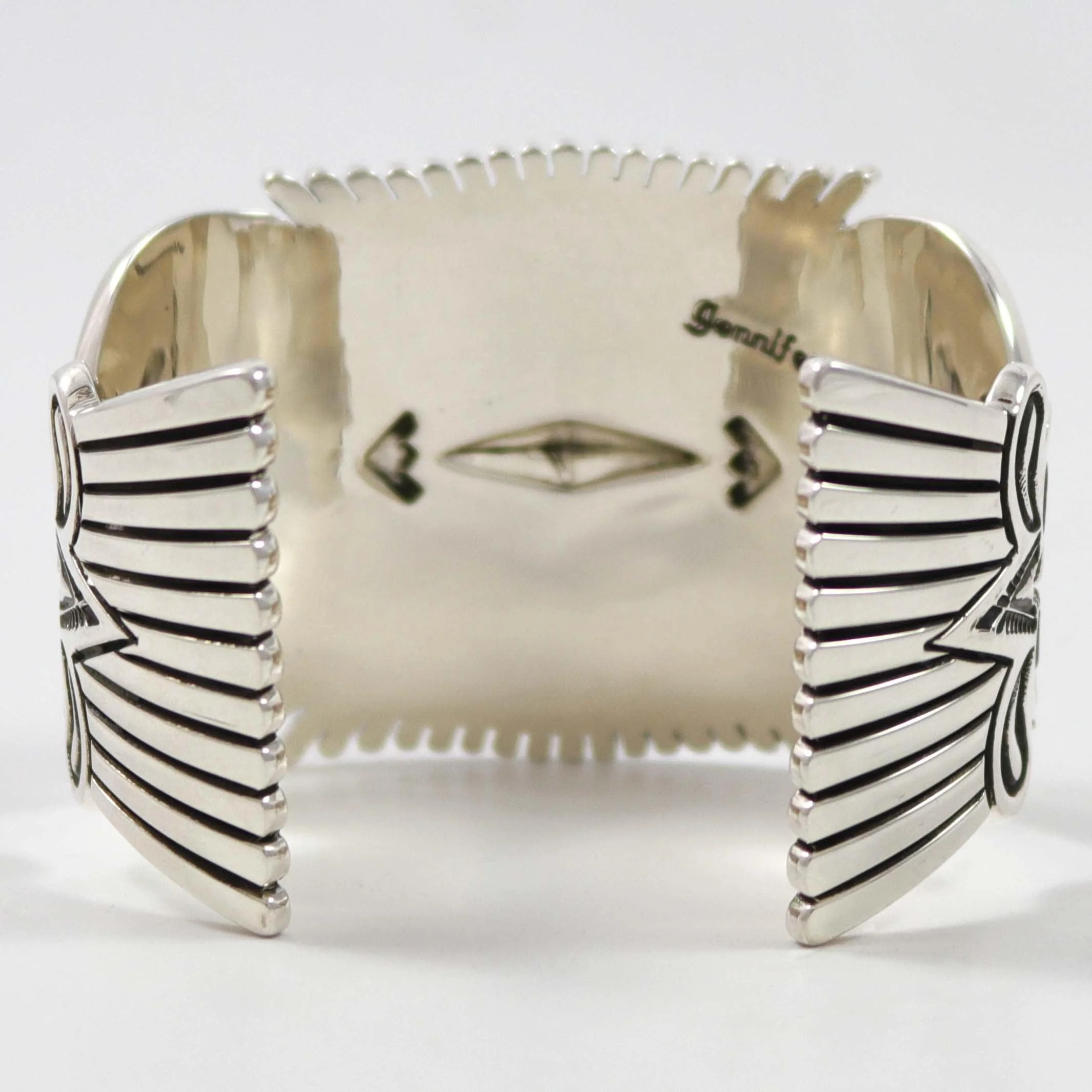 Stamped Silver Cuff - Image 6