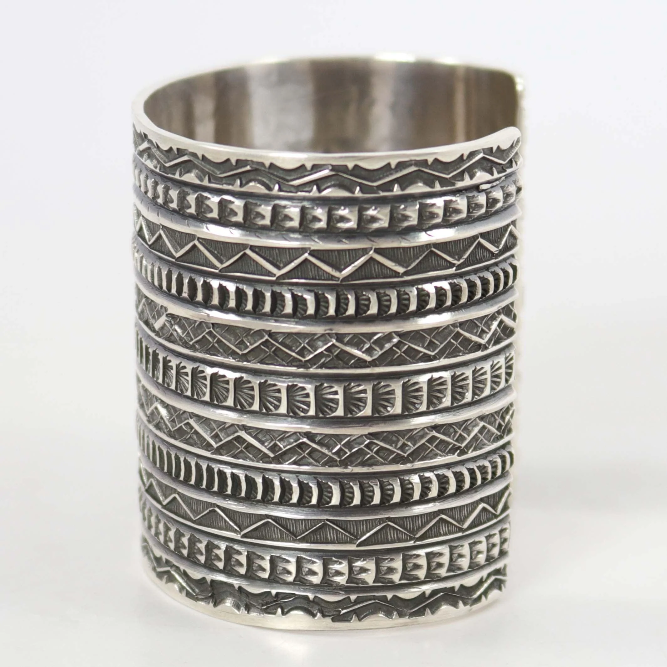 Stamped Silver Cuff - Image 4