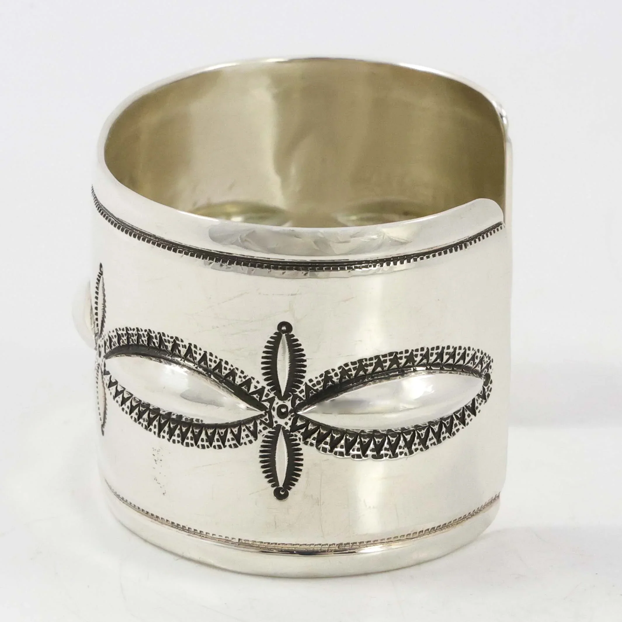 Stamped Silver Cuff - Image 4