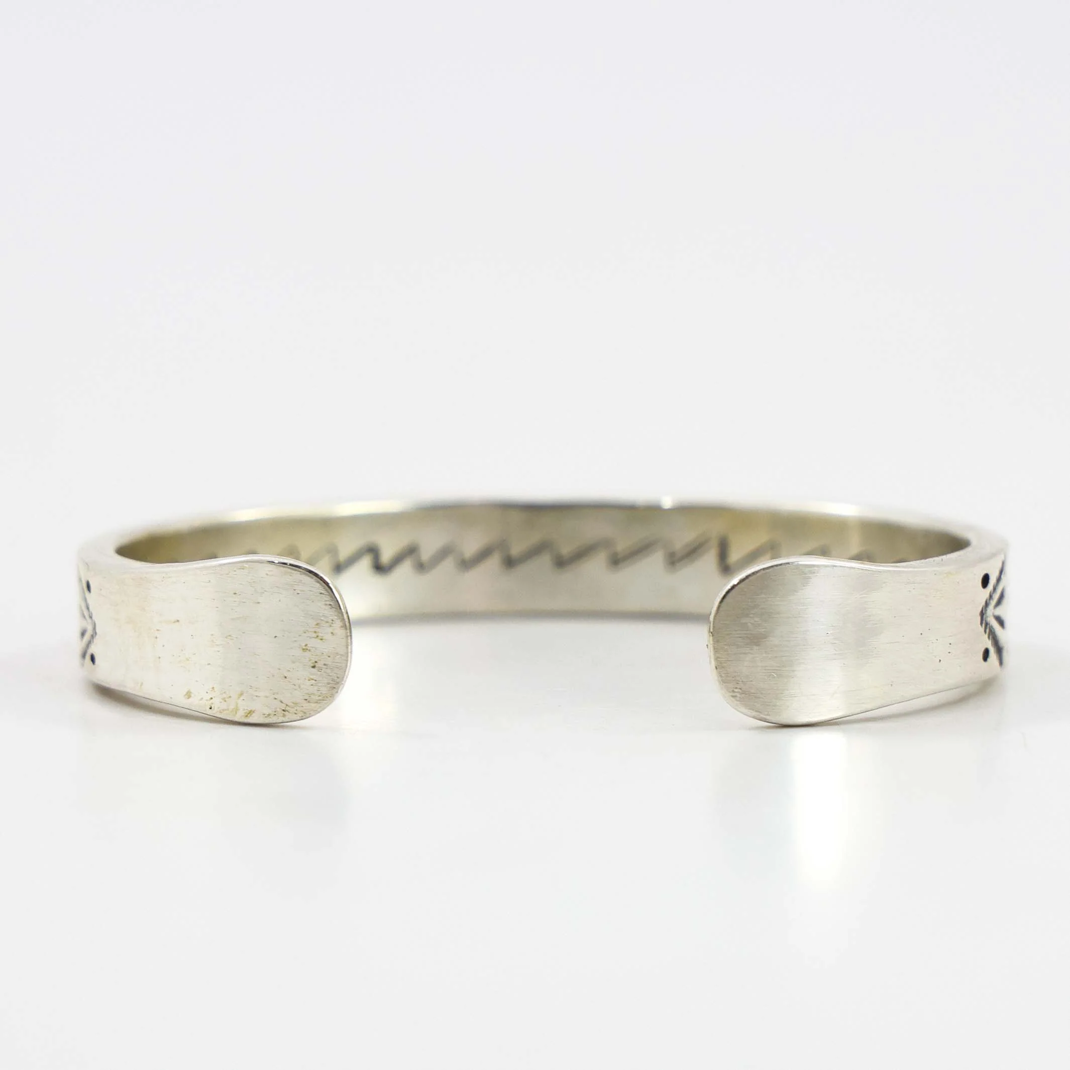 Stamped Silver Cuff - Image 6
