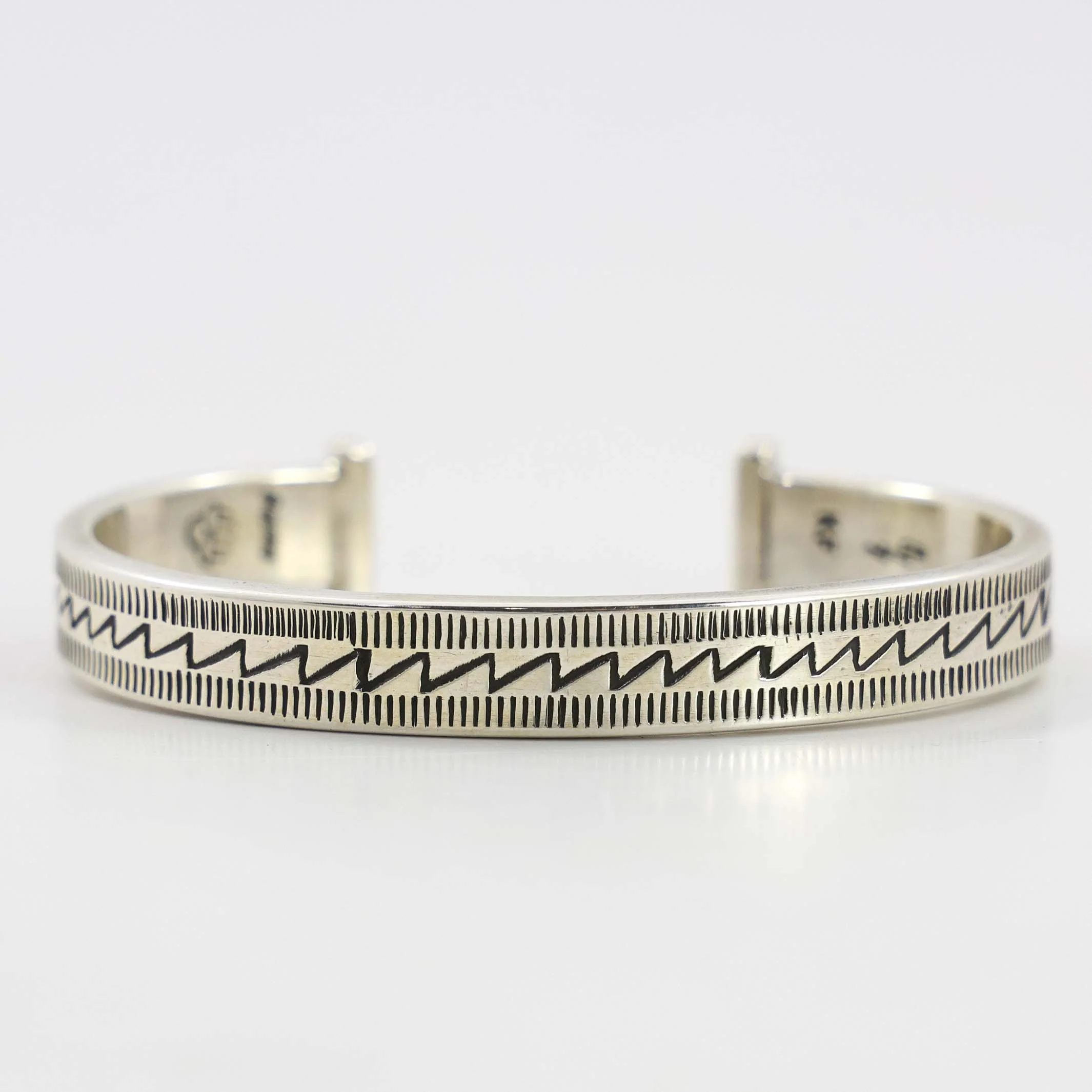 Stamped Silver Cuff - Image 2