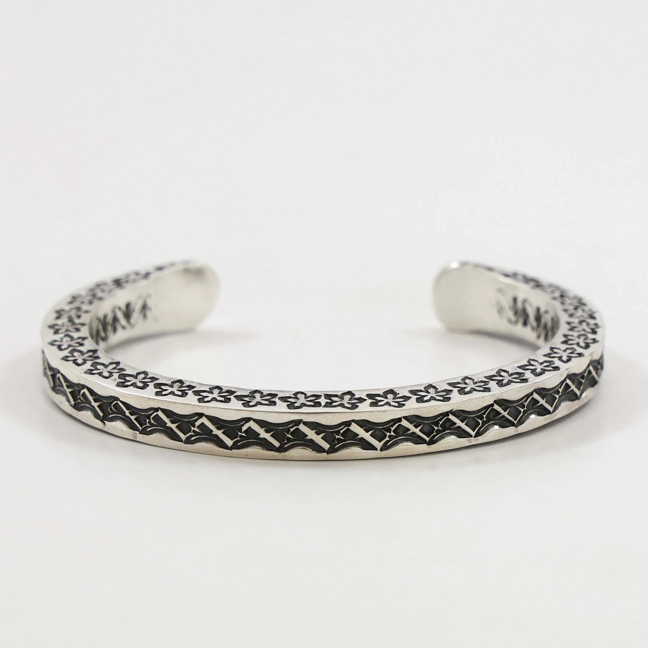 Stamped Silver Cuff