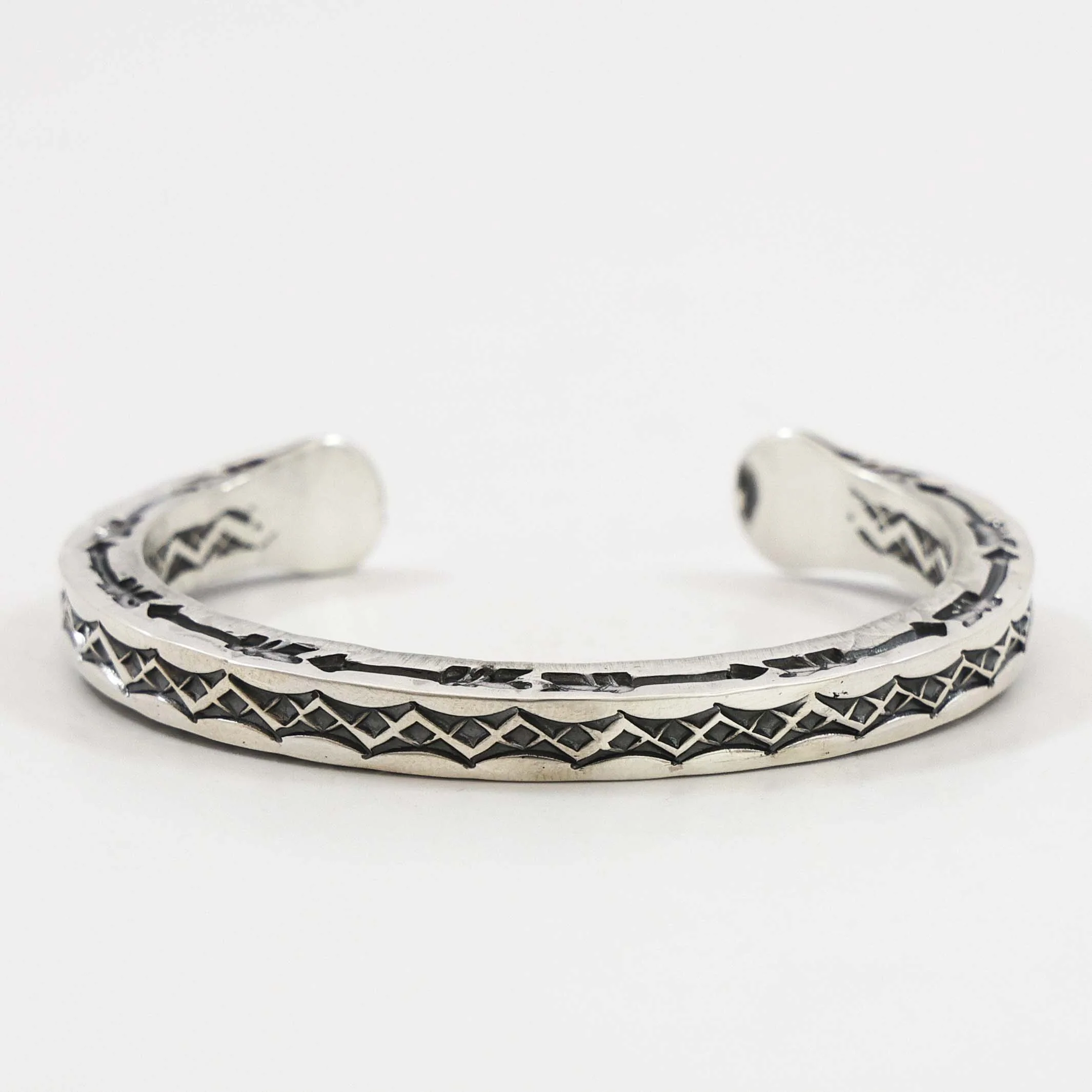 Stamped Silver Cuff